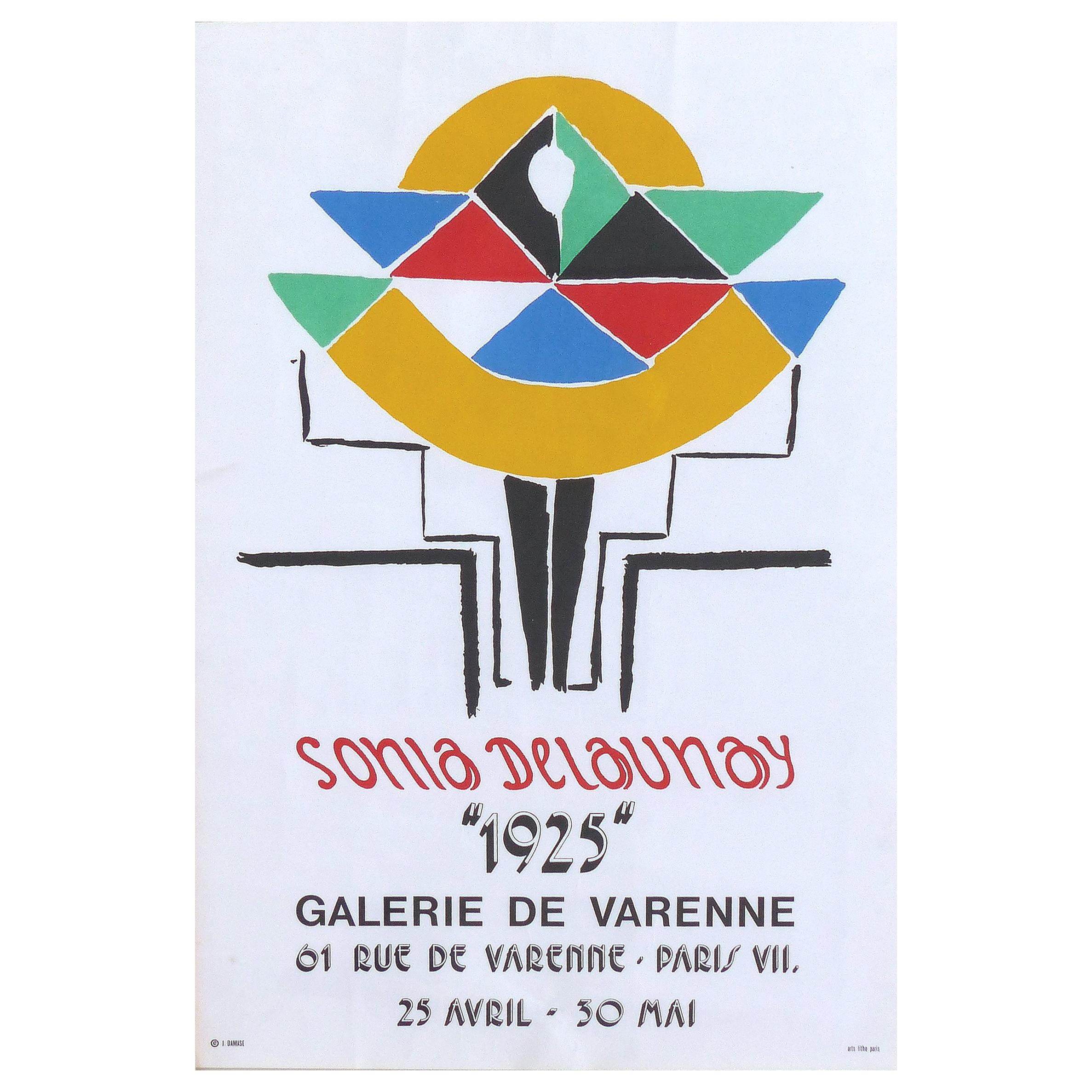 Jacques Damase Sonia Delaunay Galerie De Varenne Poster "1925", circa 1975 