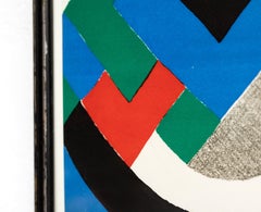 Sonia Delaunay Farblithografie Gerahmt, um 1970