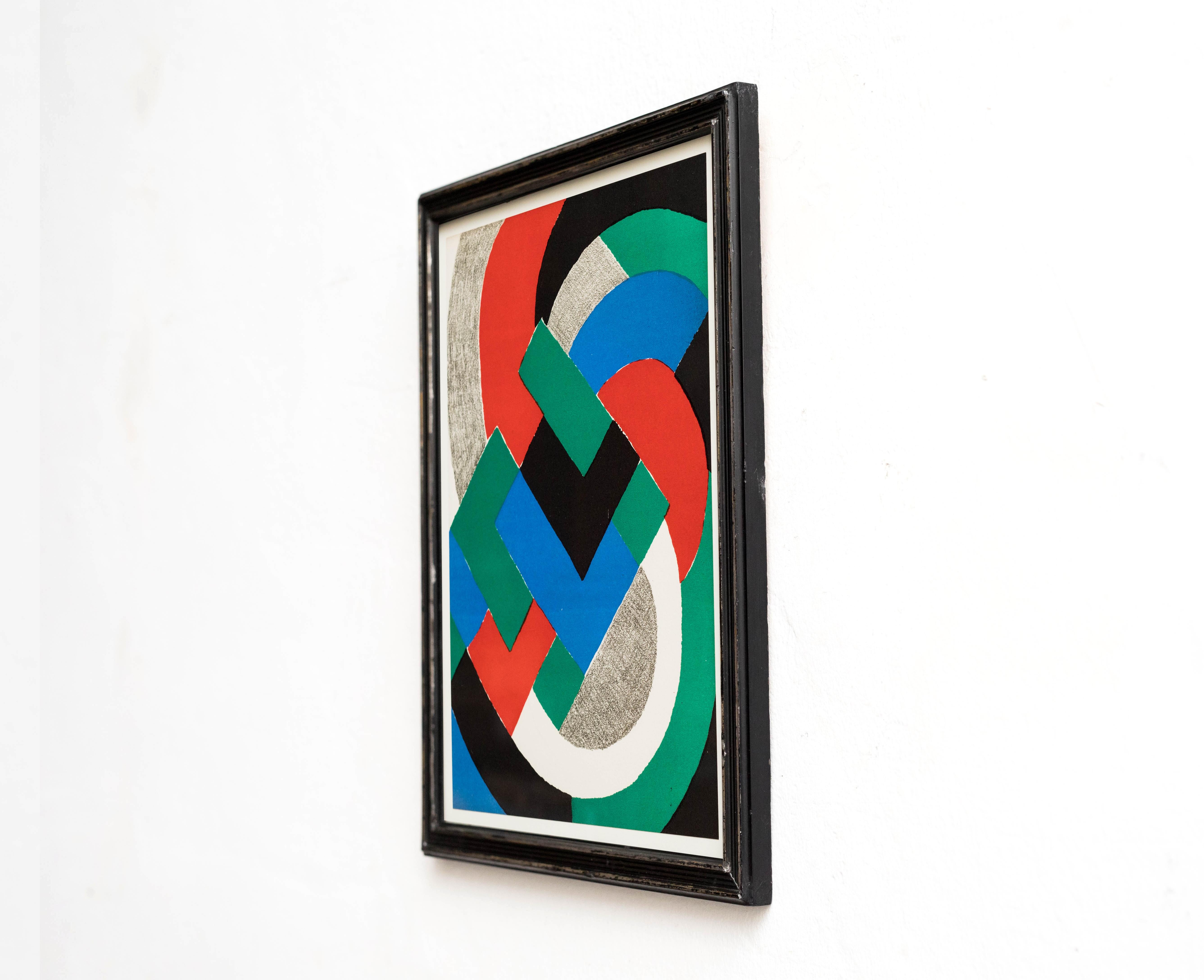 Mid-Century Modern Sonia Delaunay Lithography