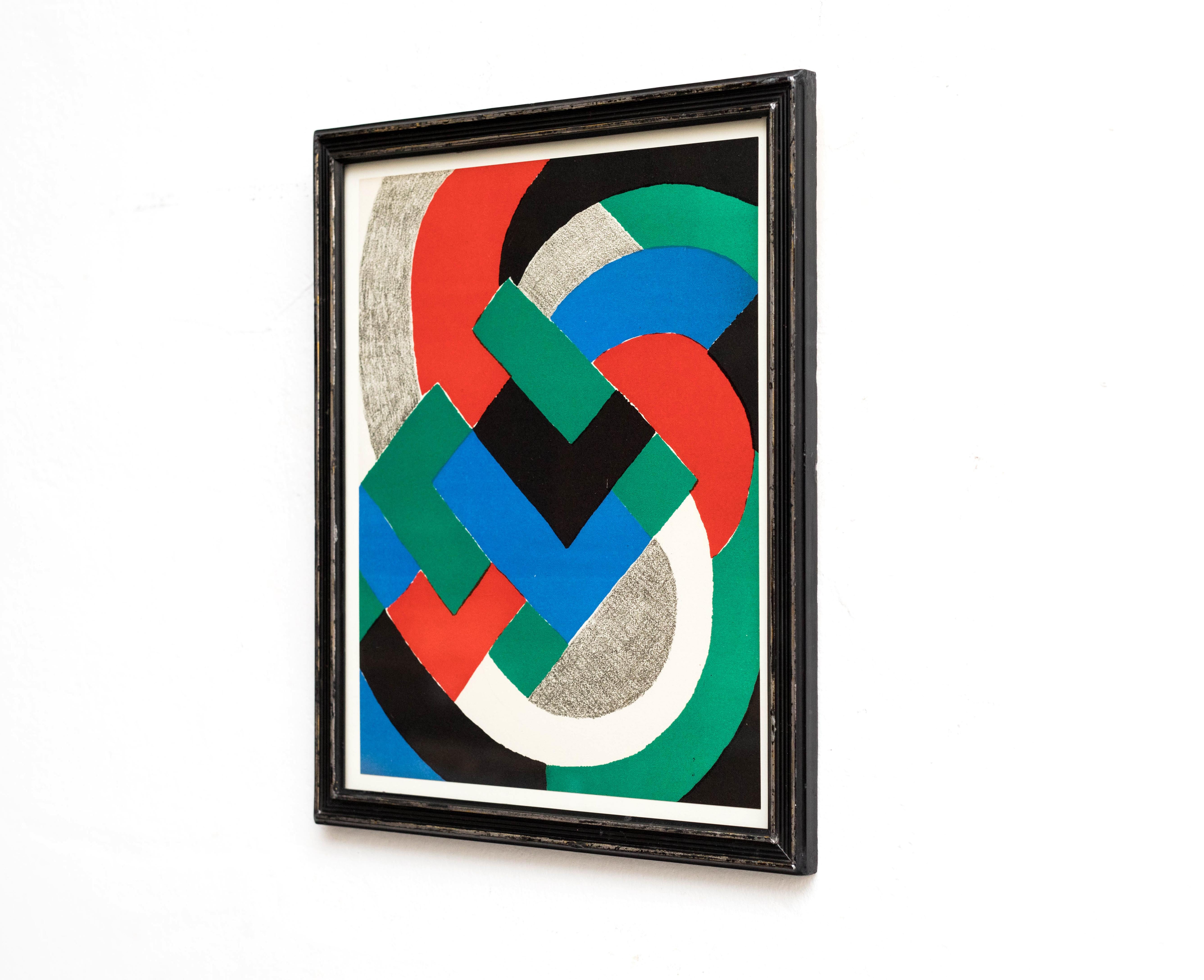 Sonia Delaunay Lithography In Good Condition In Barcelona, Barcelona