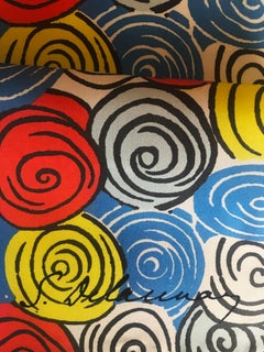 Rare foulard en soie "Sonia delaunay".