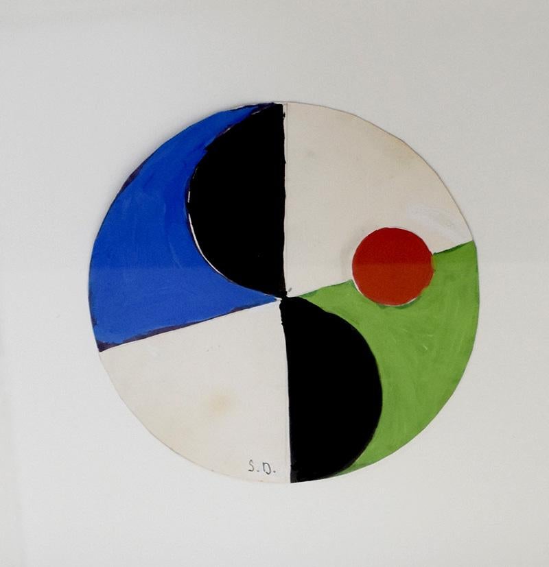 Study for a plate - Painting by Sonia Delaunay