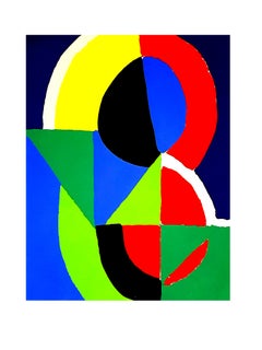 Composition - Pochoir (d'après) Sonia Delaunay