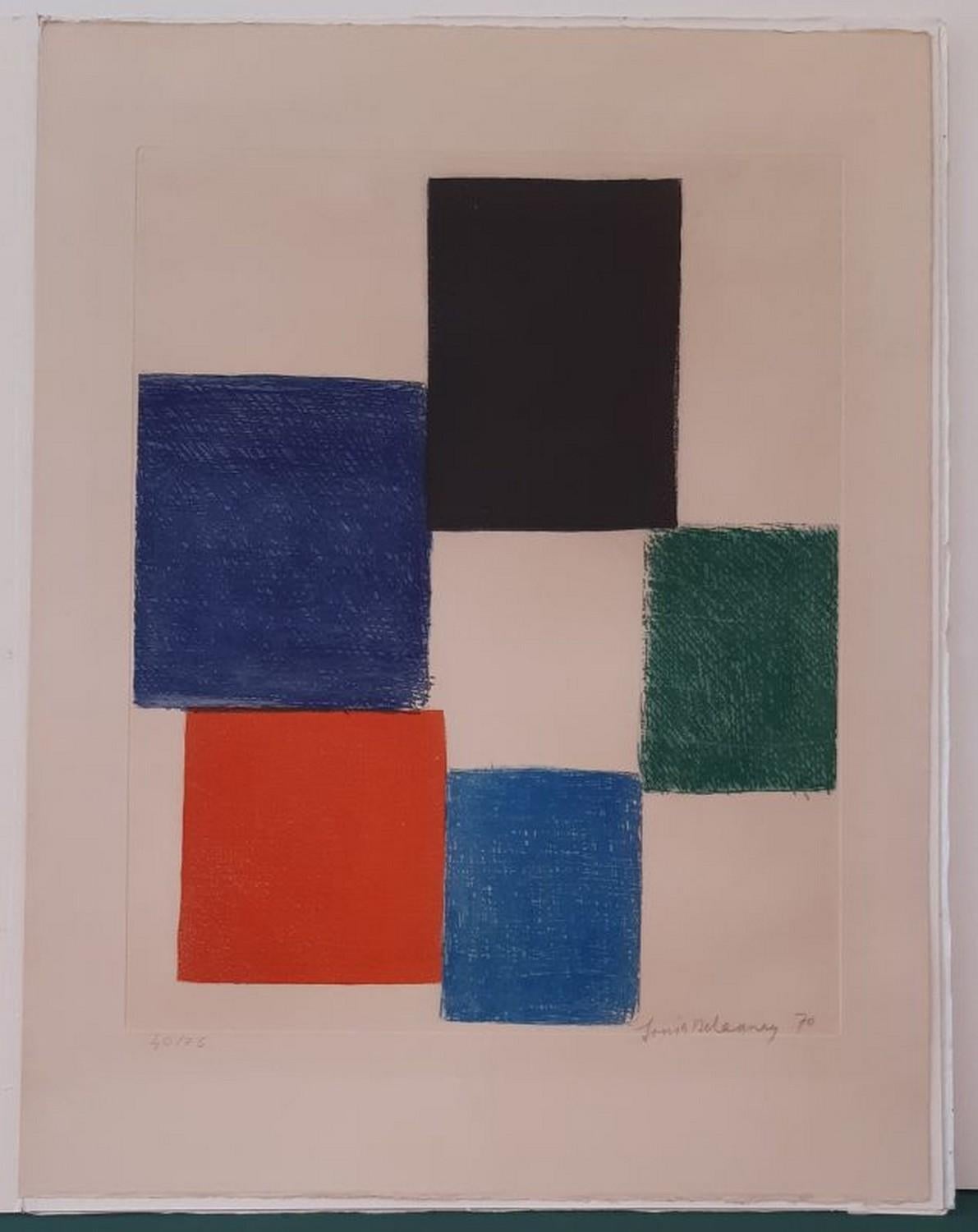 Sonia Delaunay Abstract Print - Avec moi-même 