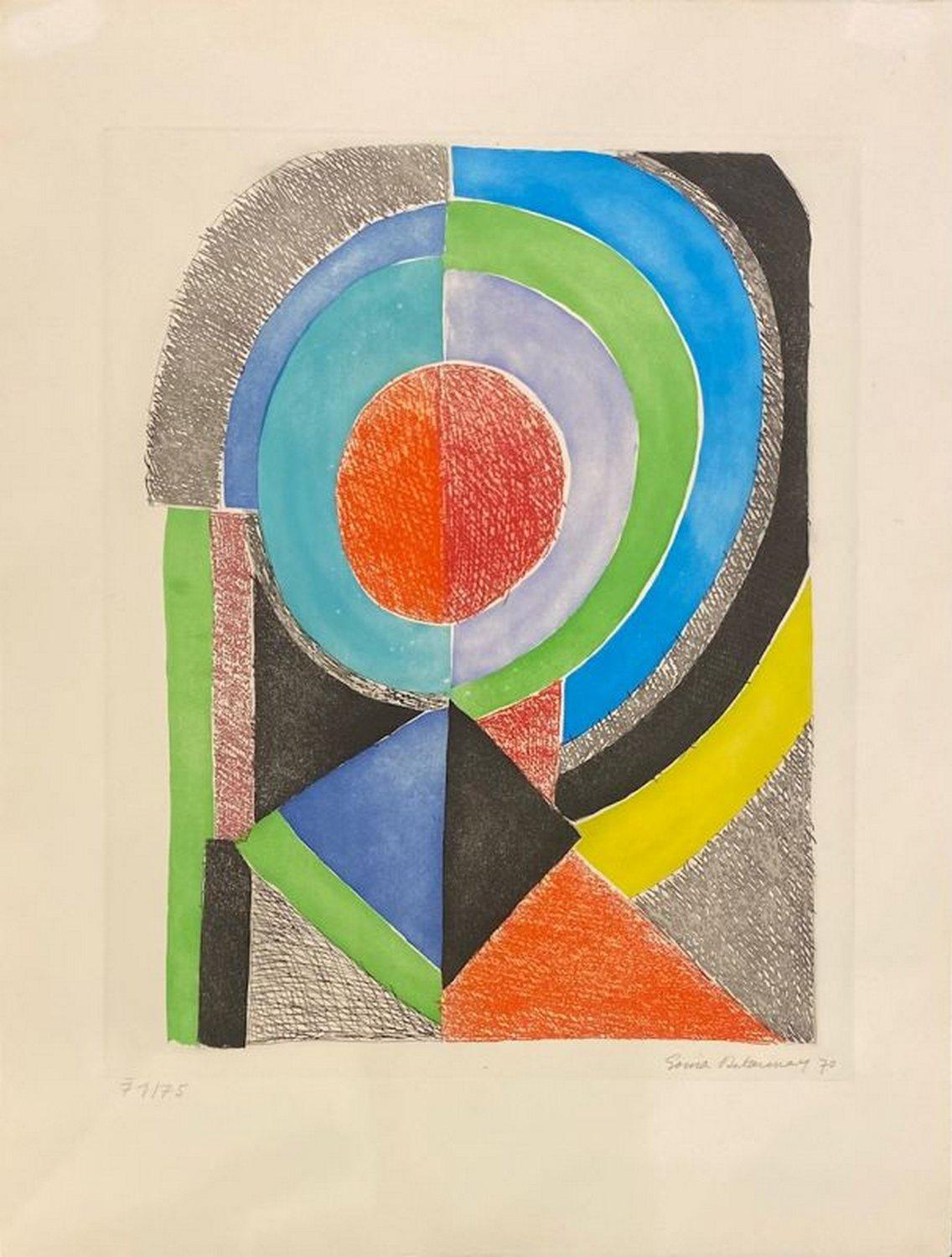Abstract Print Sonia Delaunay - Avec moi-même