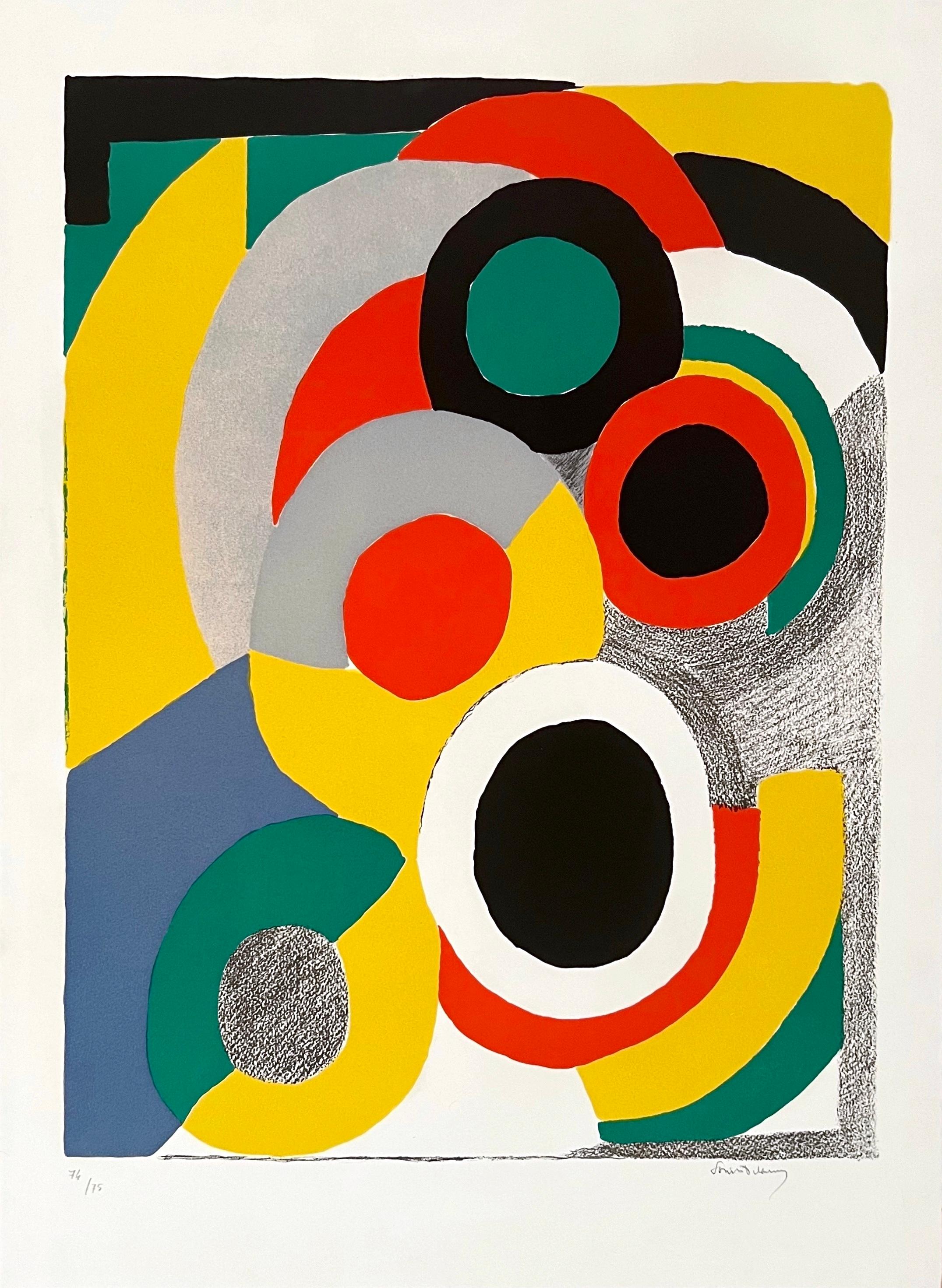 Sonia Delaunay Abstract Print - Ballons Jaunes