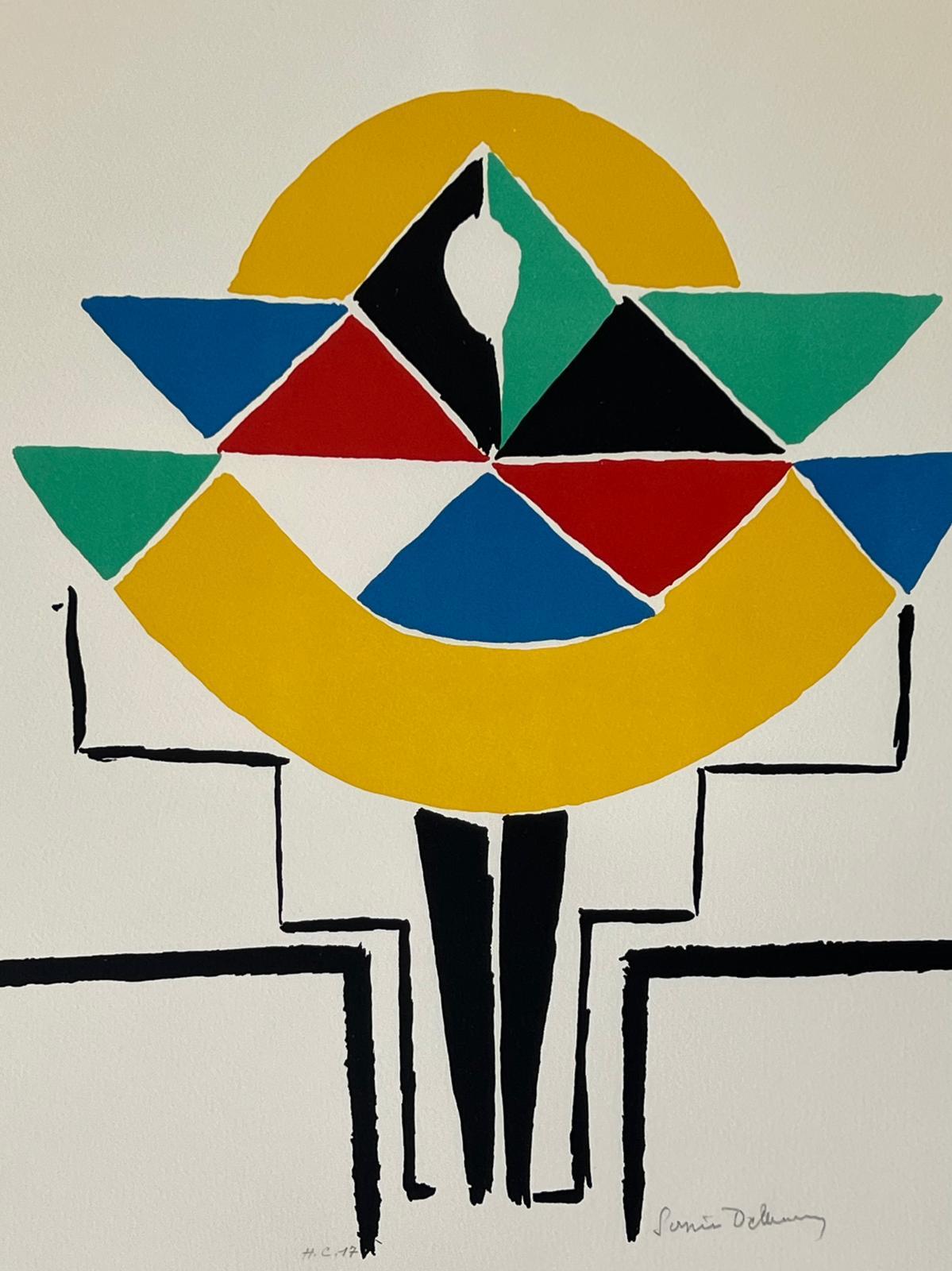 Lithograph
Handsigned by the artist in pencil and annotated HC 17
65.00 cm. x 50.00 cm.  25.59 in. x 19.69 in. (paper)
43.50 cm. x 36.00 cm.  17.13 in. x 14.17 in. (image)
Arches paper
A similar lithograph is in the collection of the MAMC in