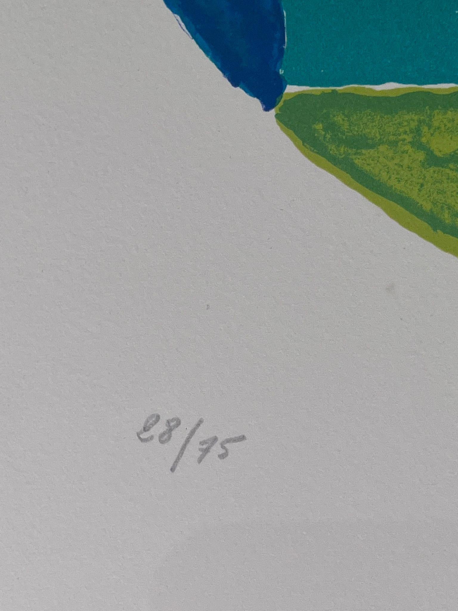 Composition circulaire - Gris Abstract Print par Sonia Delaunay