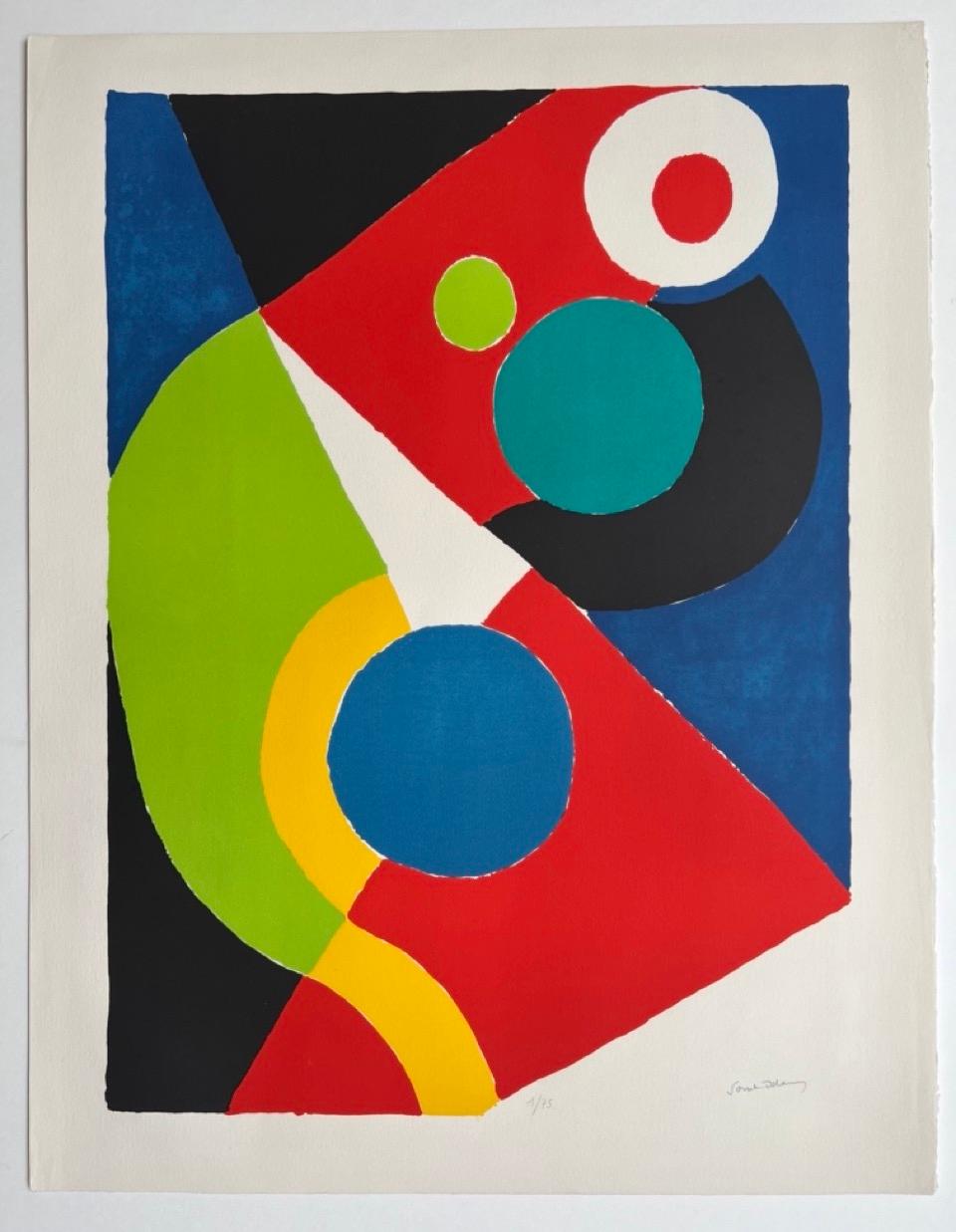 Sonia Delaunay Abstract Print - Circus 