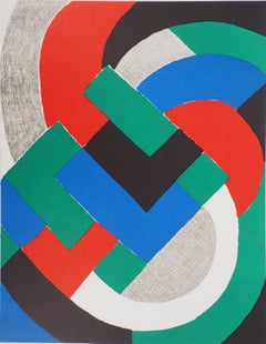Composition in Green, Blue and Red - Original lithograph (Mourlot 1969)
