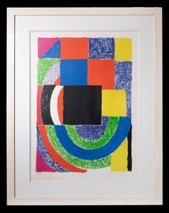 Composition - Original Lithograph by Sonia Delaunay - 1969