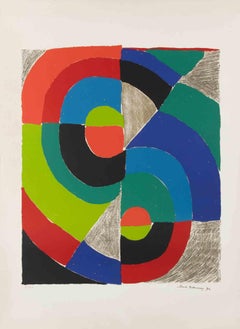 Composition Orphique - Lithograph by Sonia Delaunay - 1970