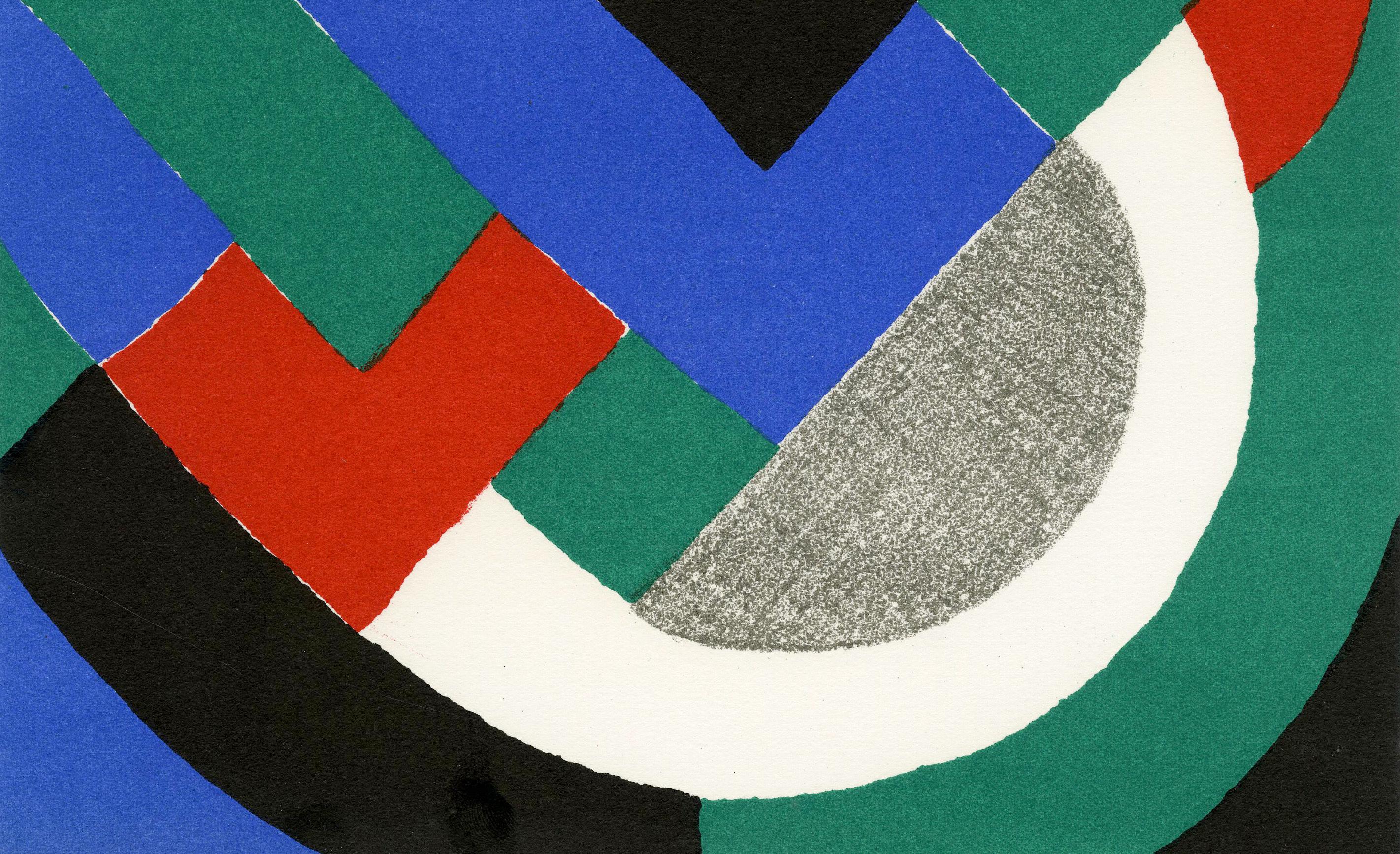 Composition pour XXe Siècle - Abstract Print by Sonia Delaunay