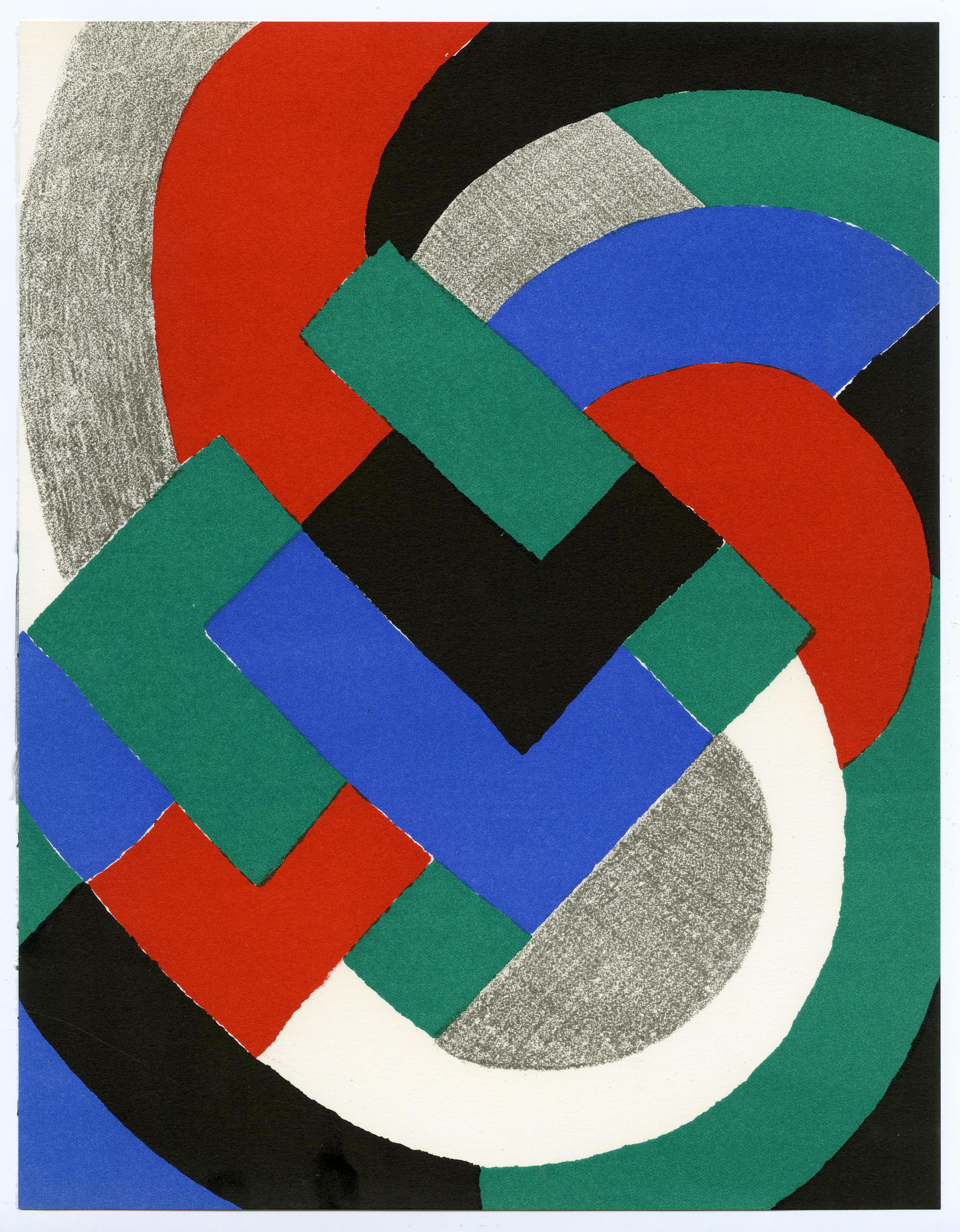 Sonia Delaunay Abstract Print - Composition pour XXe Siècle