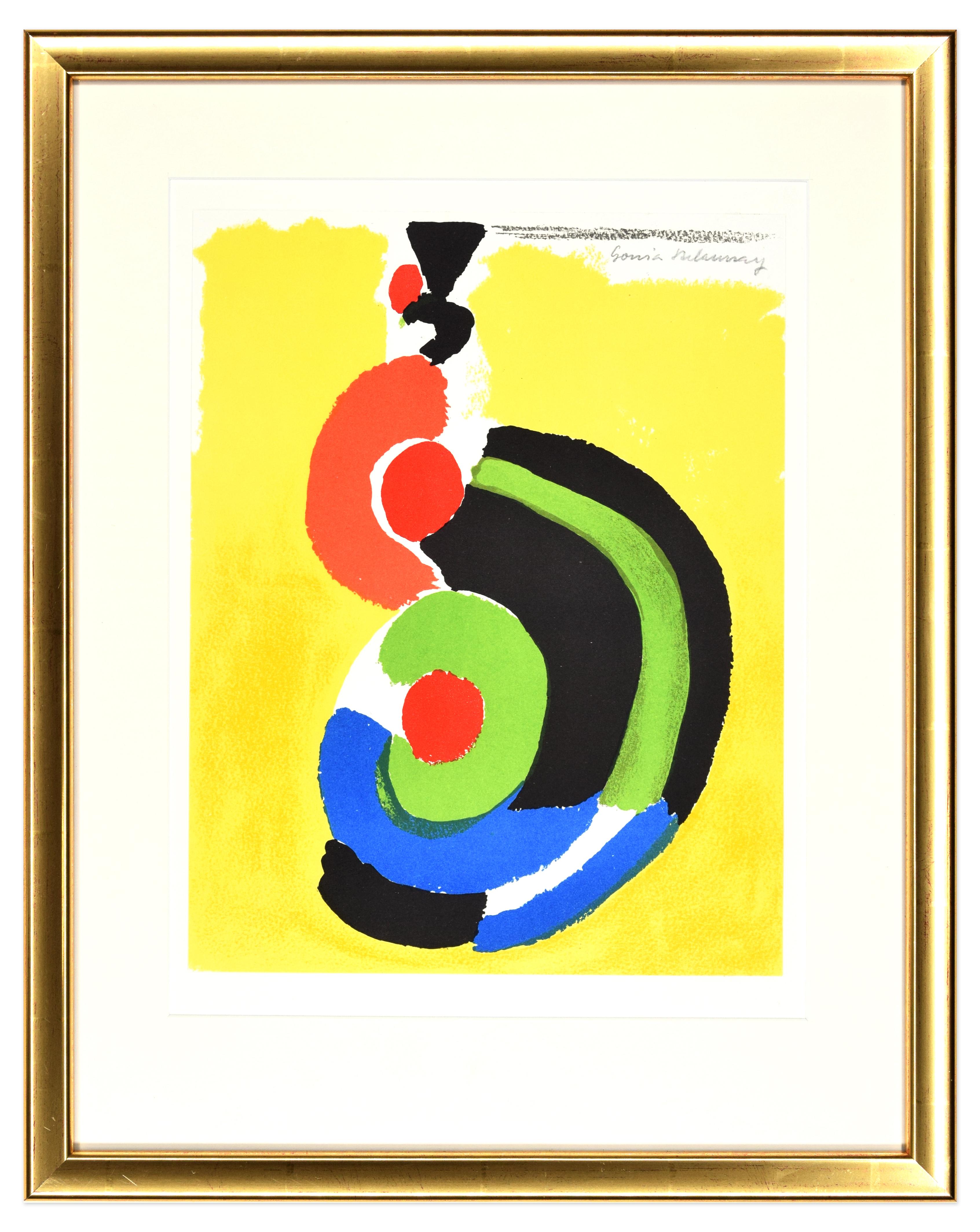Contraste de Formes - Original Lithograph by Sonia Delaunay - 1969 1