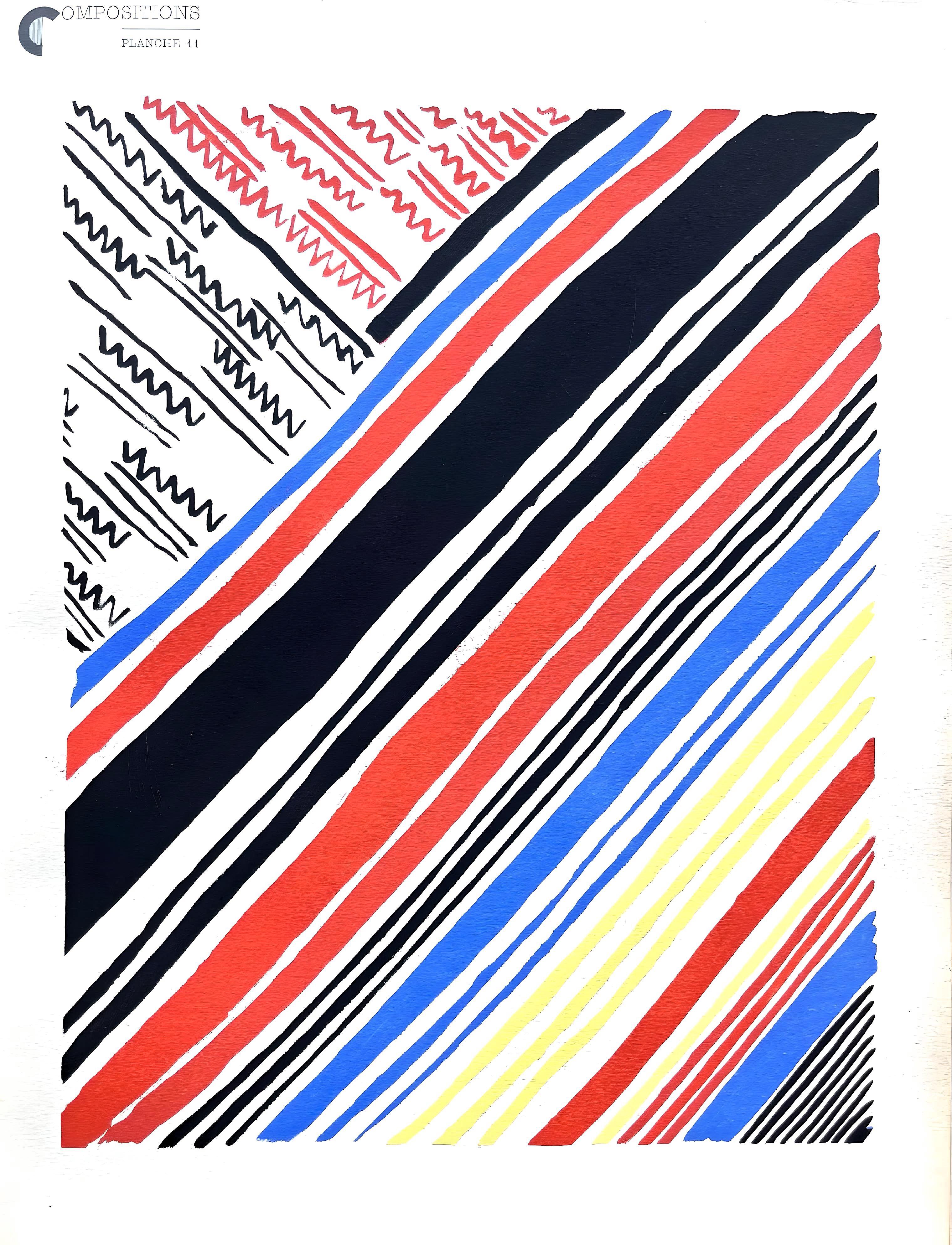 Delaunay, Planche No. 11, Kompositionen, Farben, Ideen: Sonia Delaunay (nach) im Angebot 5