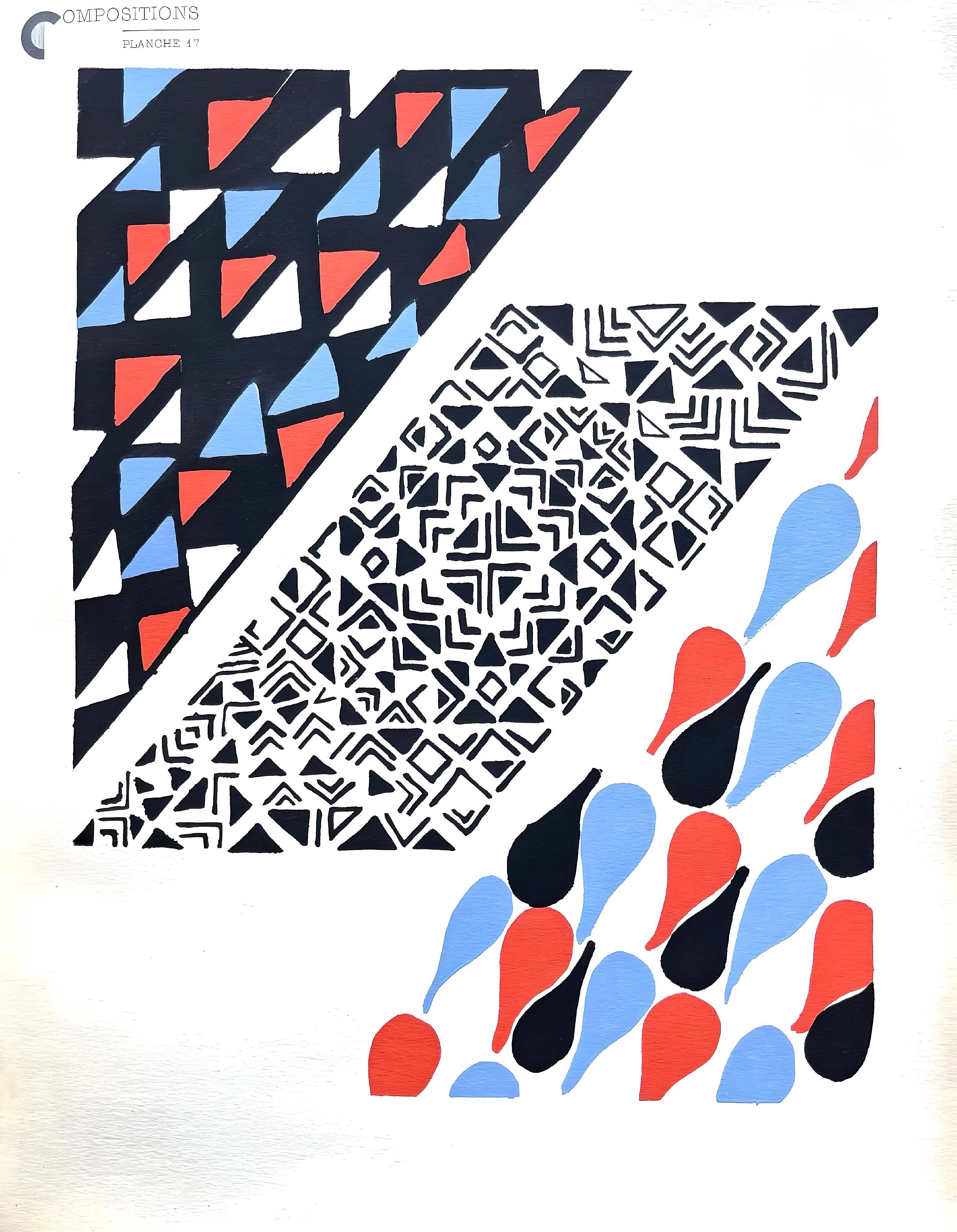 Delaunay, Planche No. 17, Compositions, couleurs, idées: Sonia Delaunay (after) For Sale 4