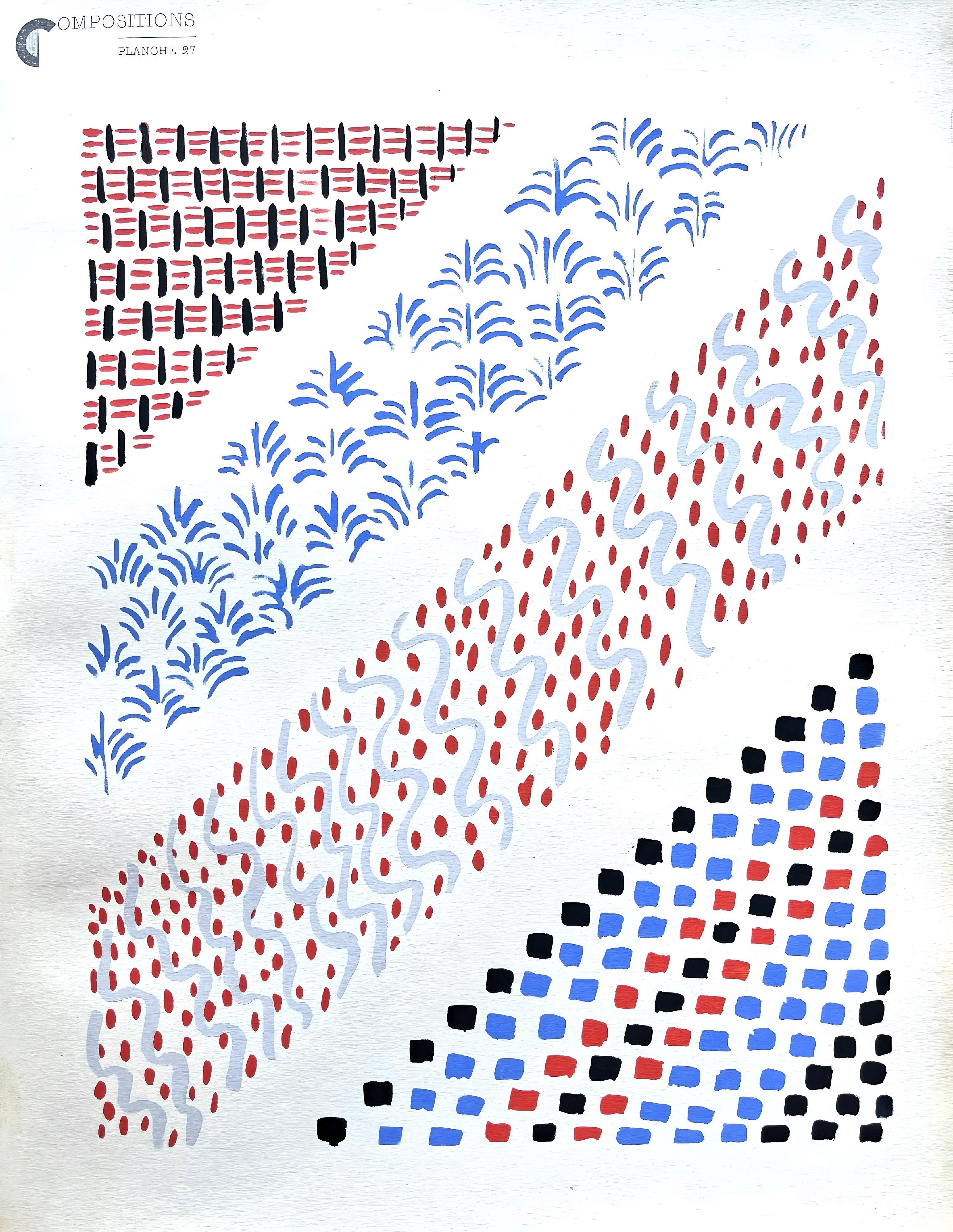 Delaunay, Planche No. 27, Kompositionen, Farben, Ideen: Sonia Delaunay (nach) im Angebot 5