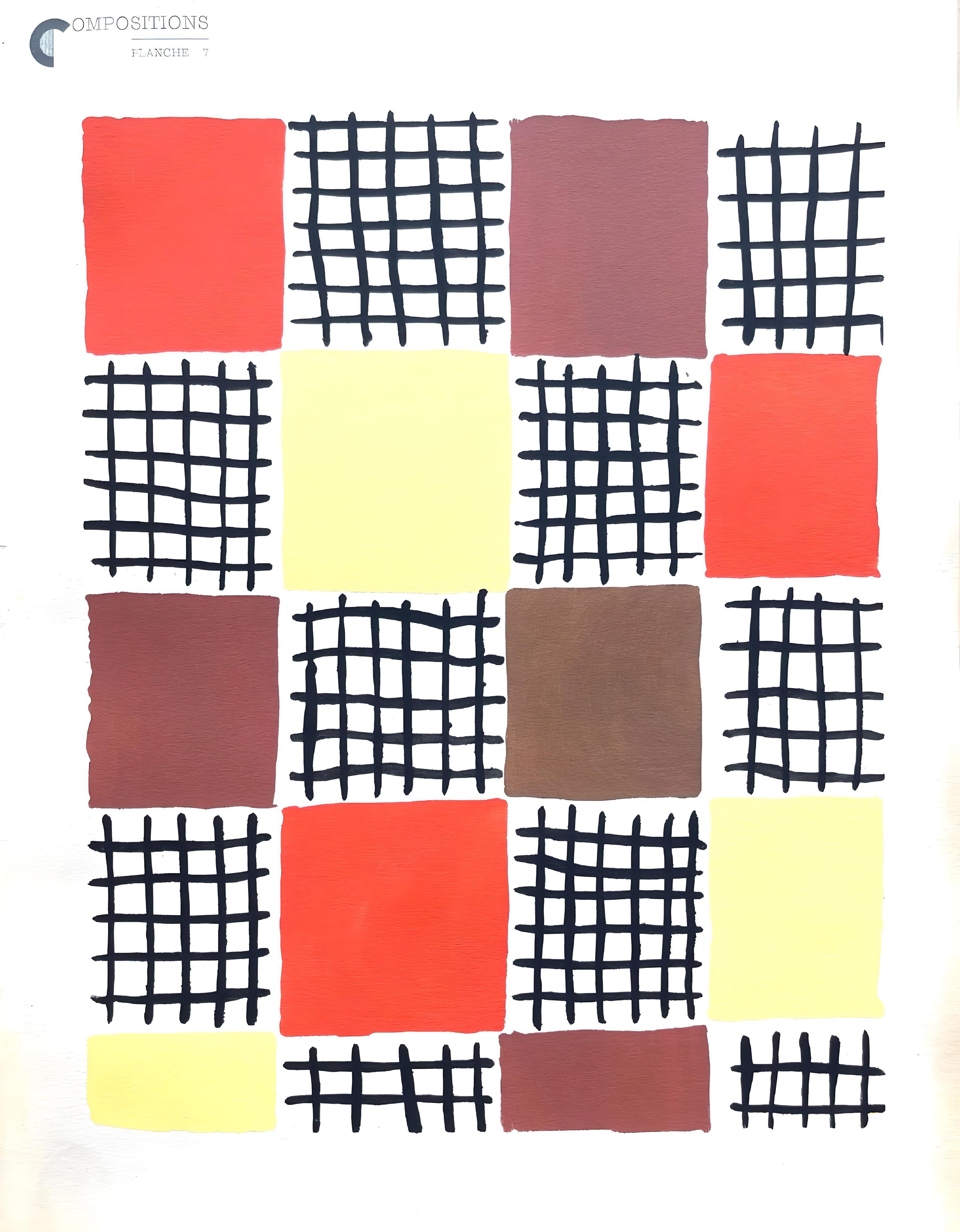 Delaunay, Planche No. 7, Compositions, couleurs, idées: Sonia Delaunay (after) For Sale 4