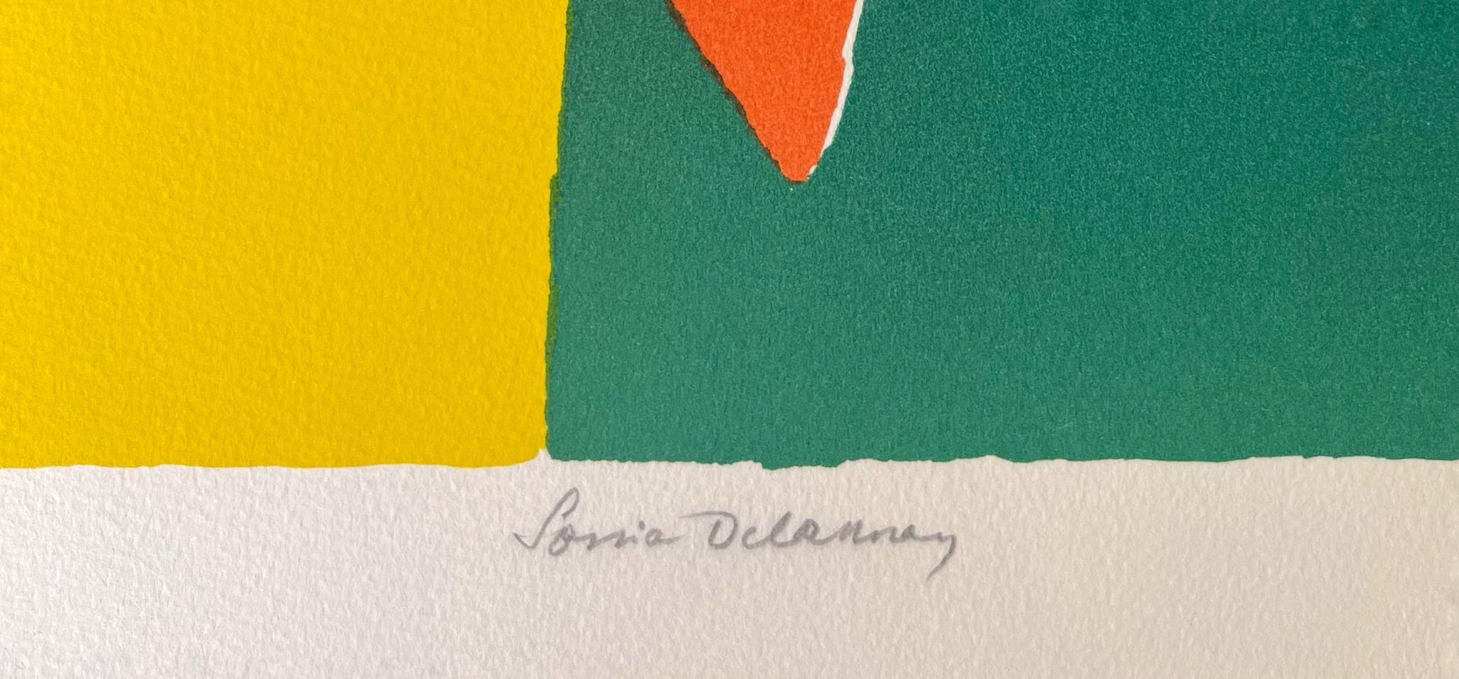 Hélice Rouge - Abstract Print by Sonia Delaunay