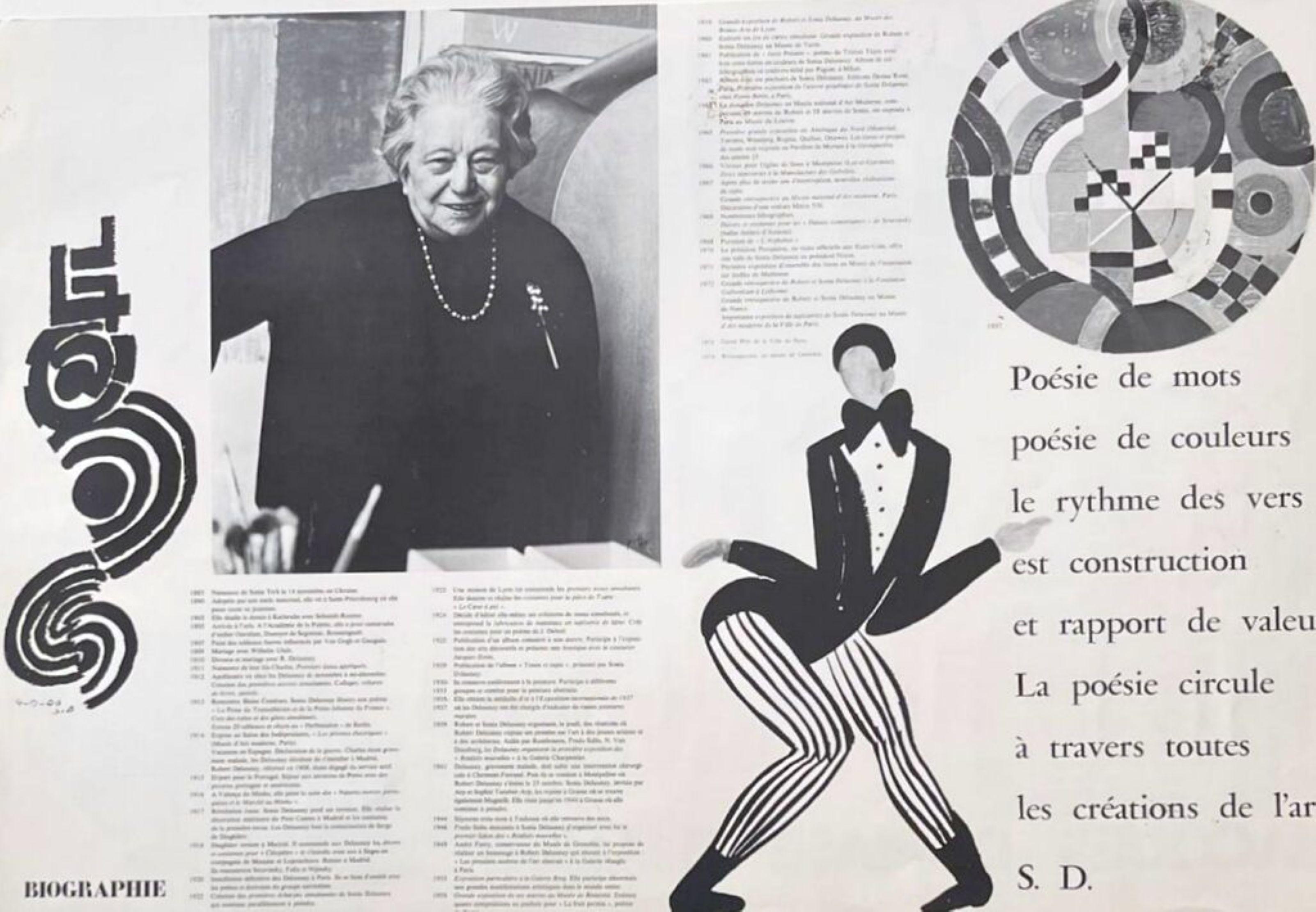 Hommage a Sonia Delaunay pour son 90eme Anniversaire Rara stampa europea d'epoca in vendita 4