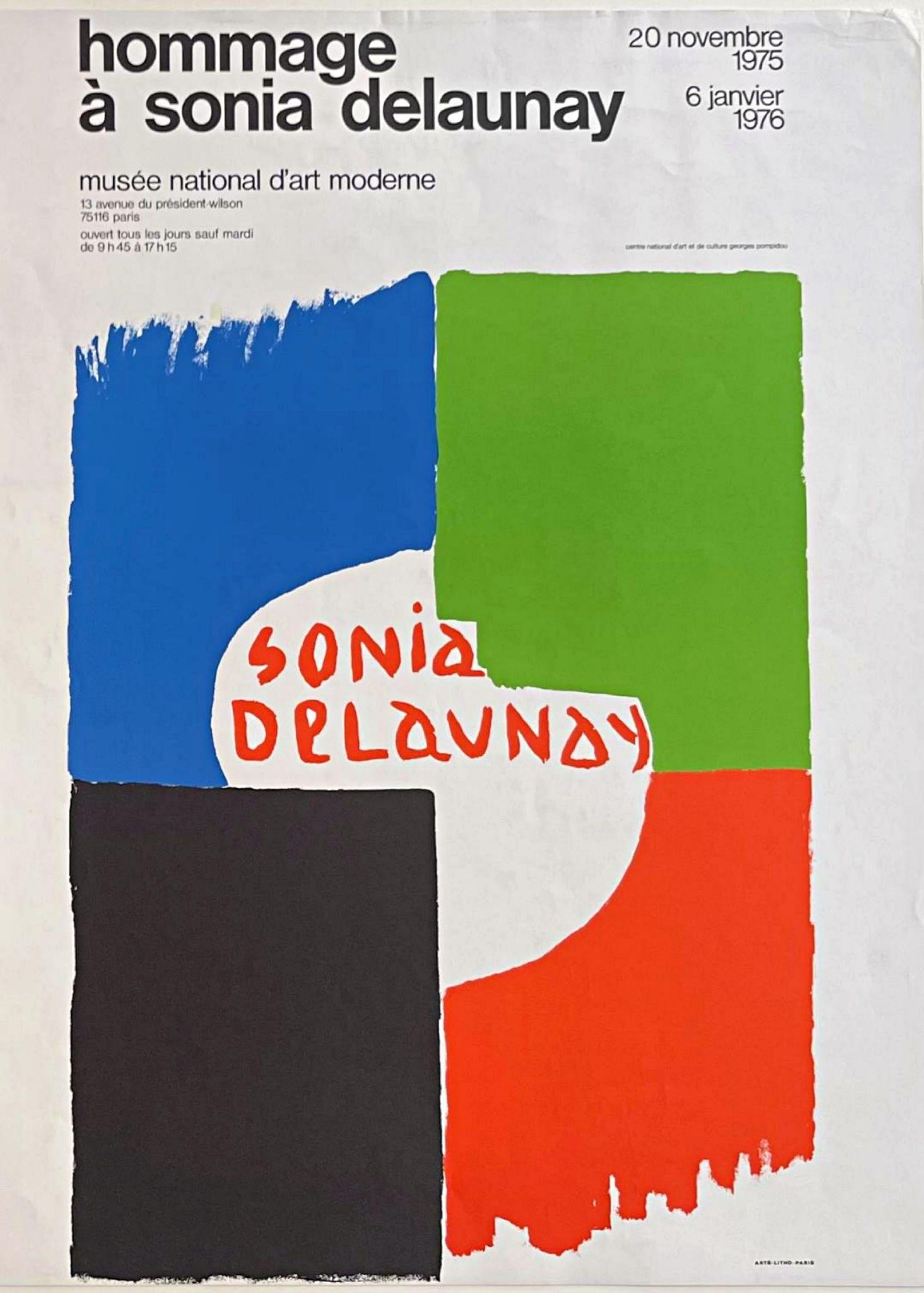 Hommage a Sonia Delaunay rare poster (from the Estate of art dealer Andre Zarre)