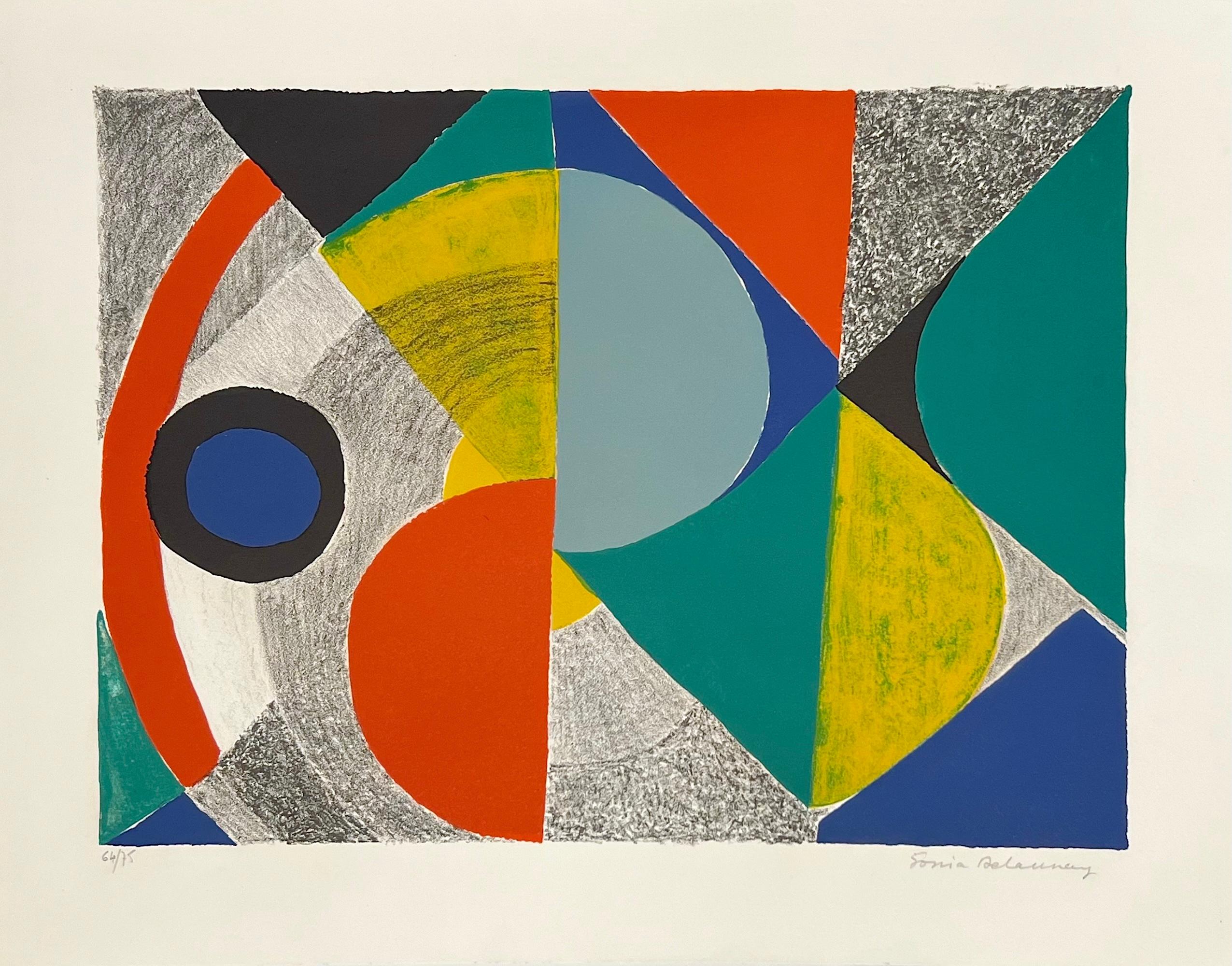 Sonia Delaunay Abstract Print - Horizontale