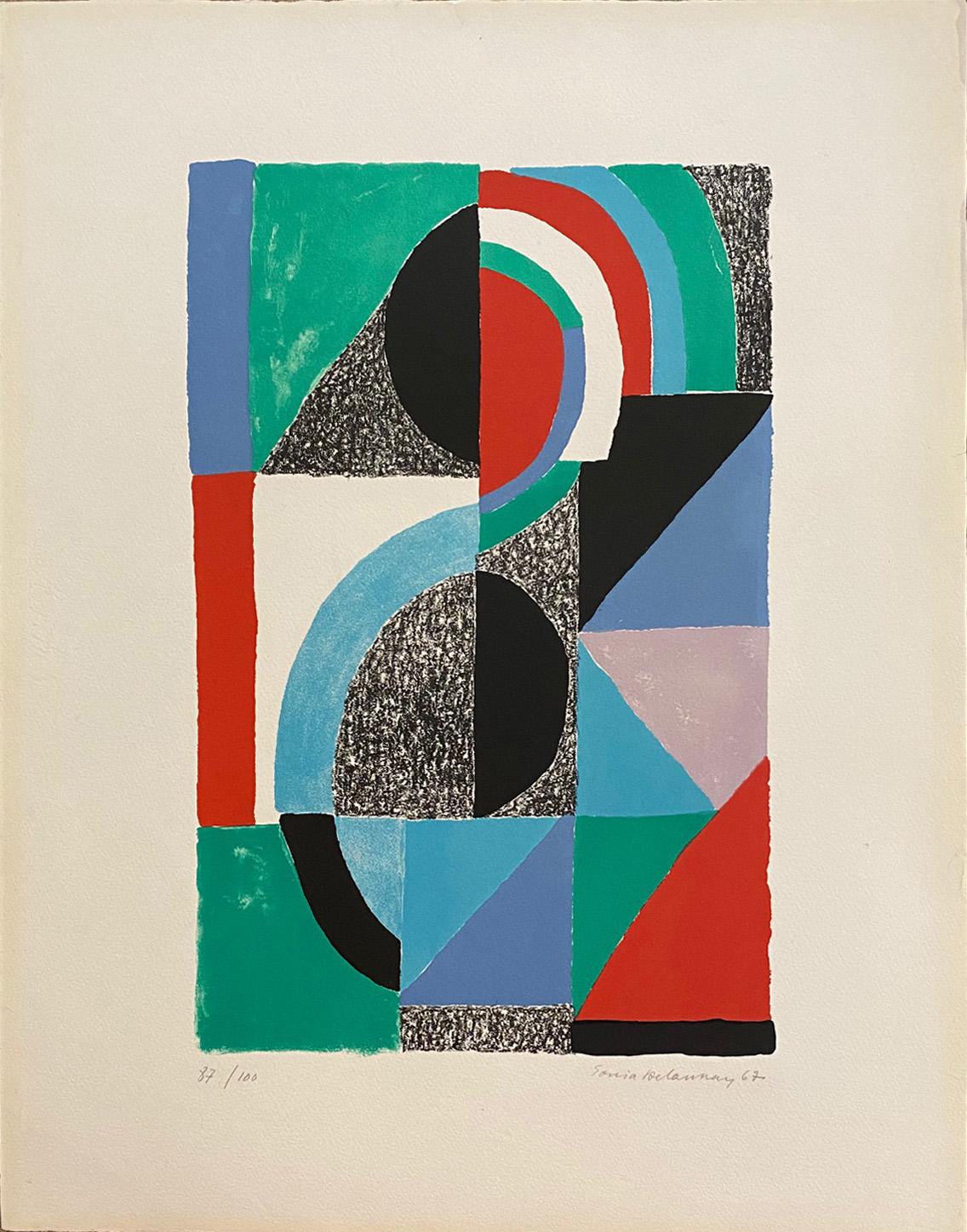 Sonia Delaunay Abstract Print - Icône 