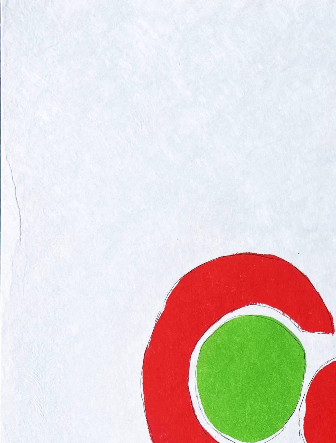 Juste Présent - Expressionist Mixed Media Art by Sonia Delaunay