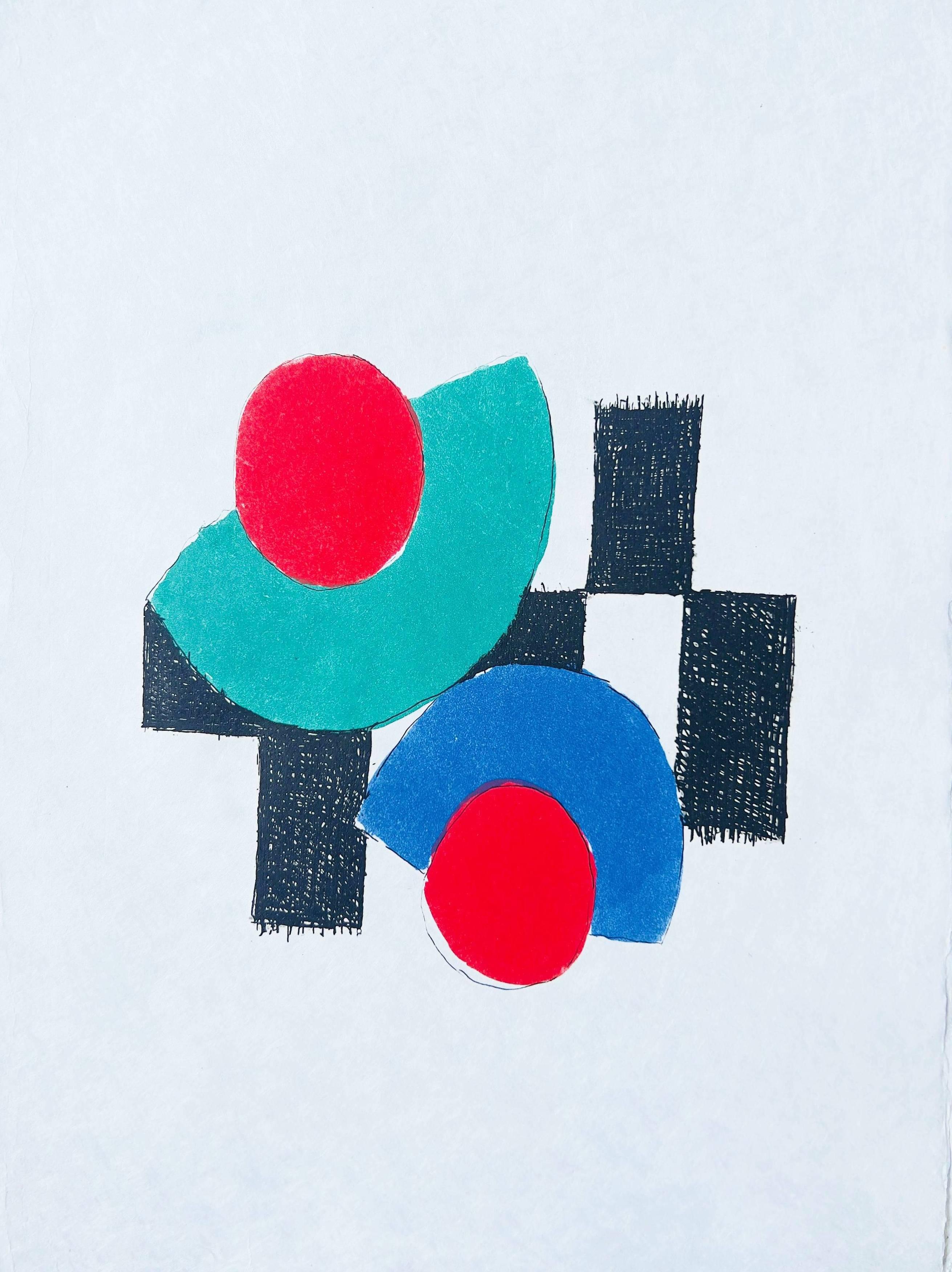 Juste Présent - Mixed Media Art by Sonia Delaunay