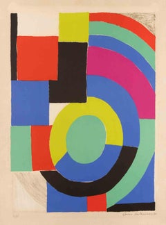 La Verte - Litografía de Sonia Delaunay - 1970