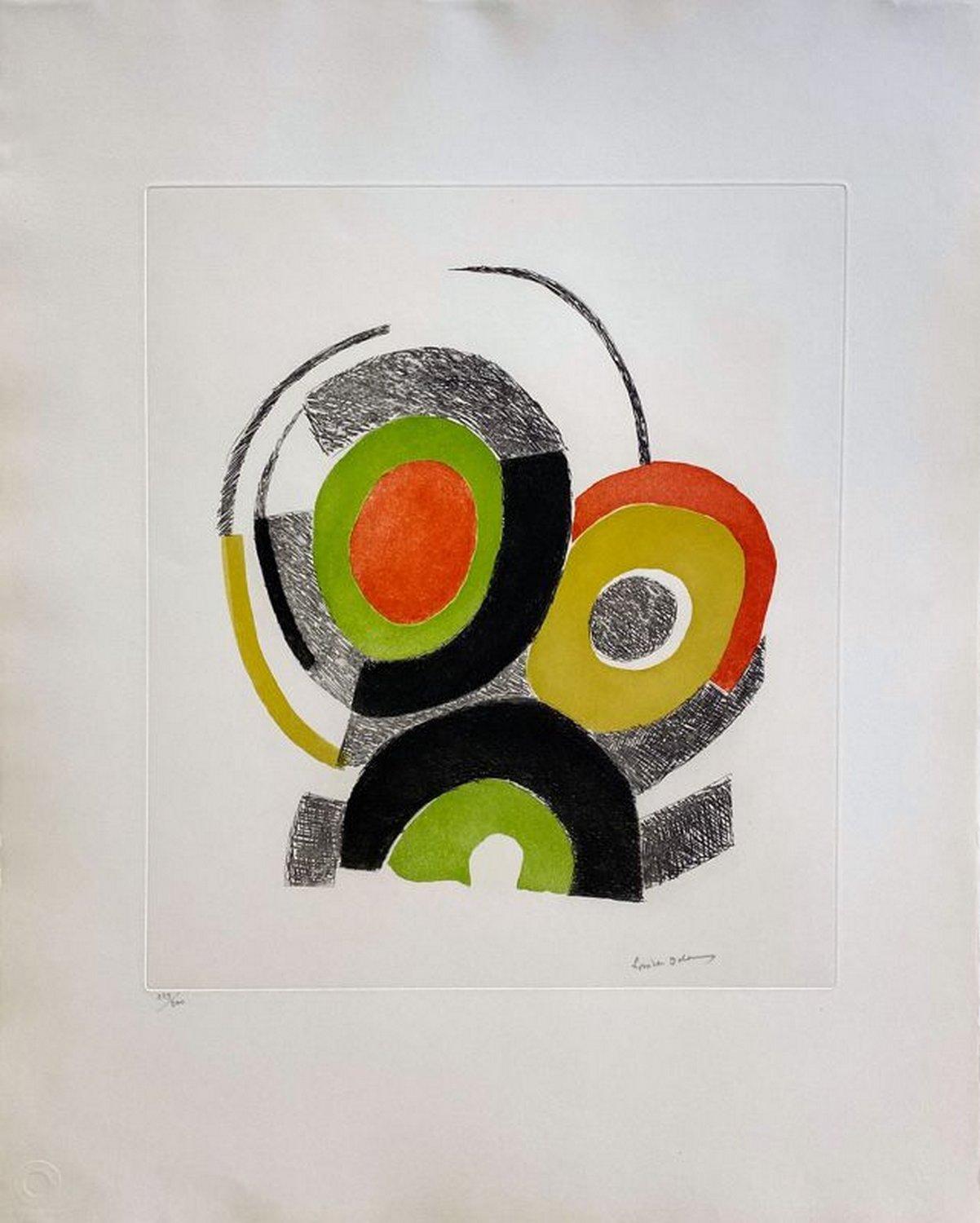 Abstract Print Sonia Delaunay - Les éclairages de Rimbaud 