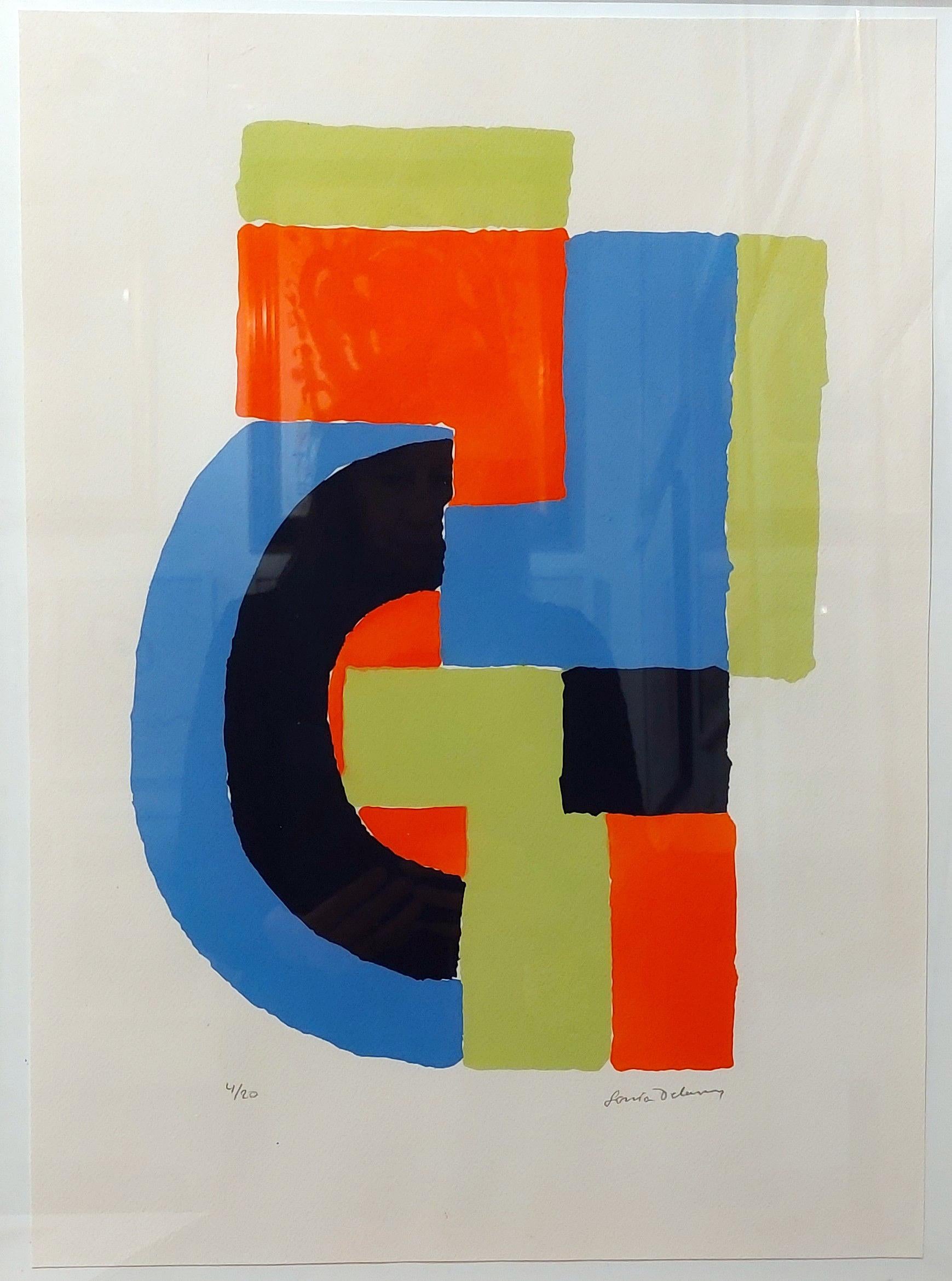 Abstract Print Sonia Delaunay - Les illuminations de Rimbaud