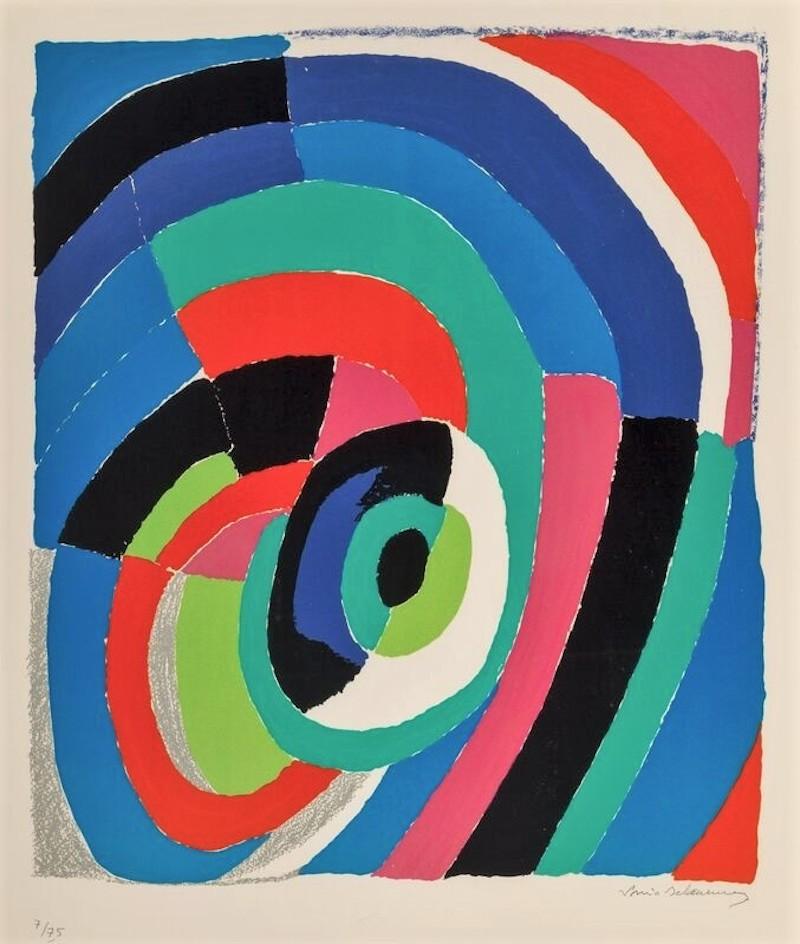 Sonia Delaunay Abstract Print - L'Oeil