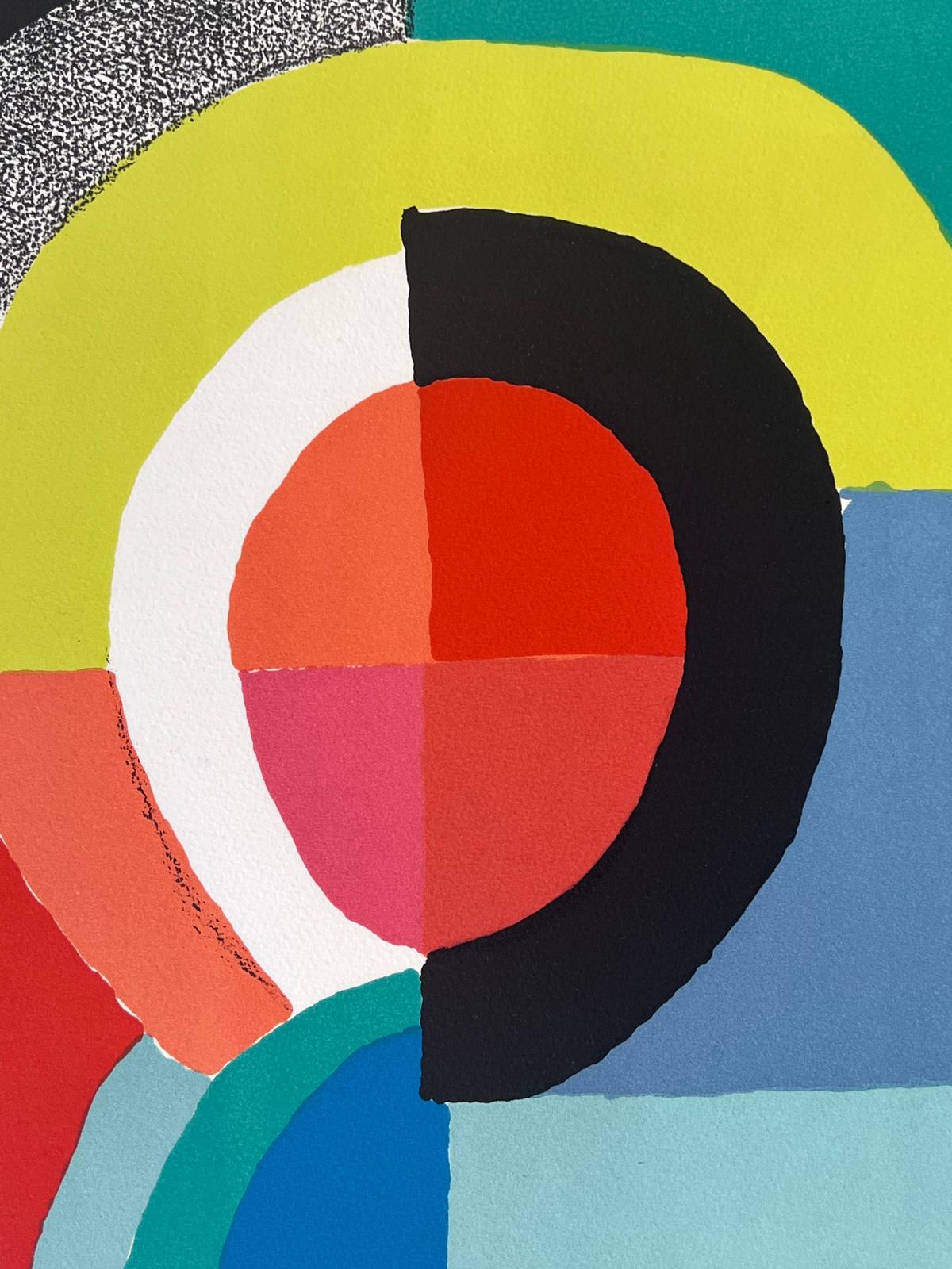 No title - Gray Abstract Print by Sonia Delaunay