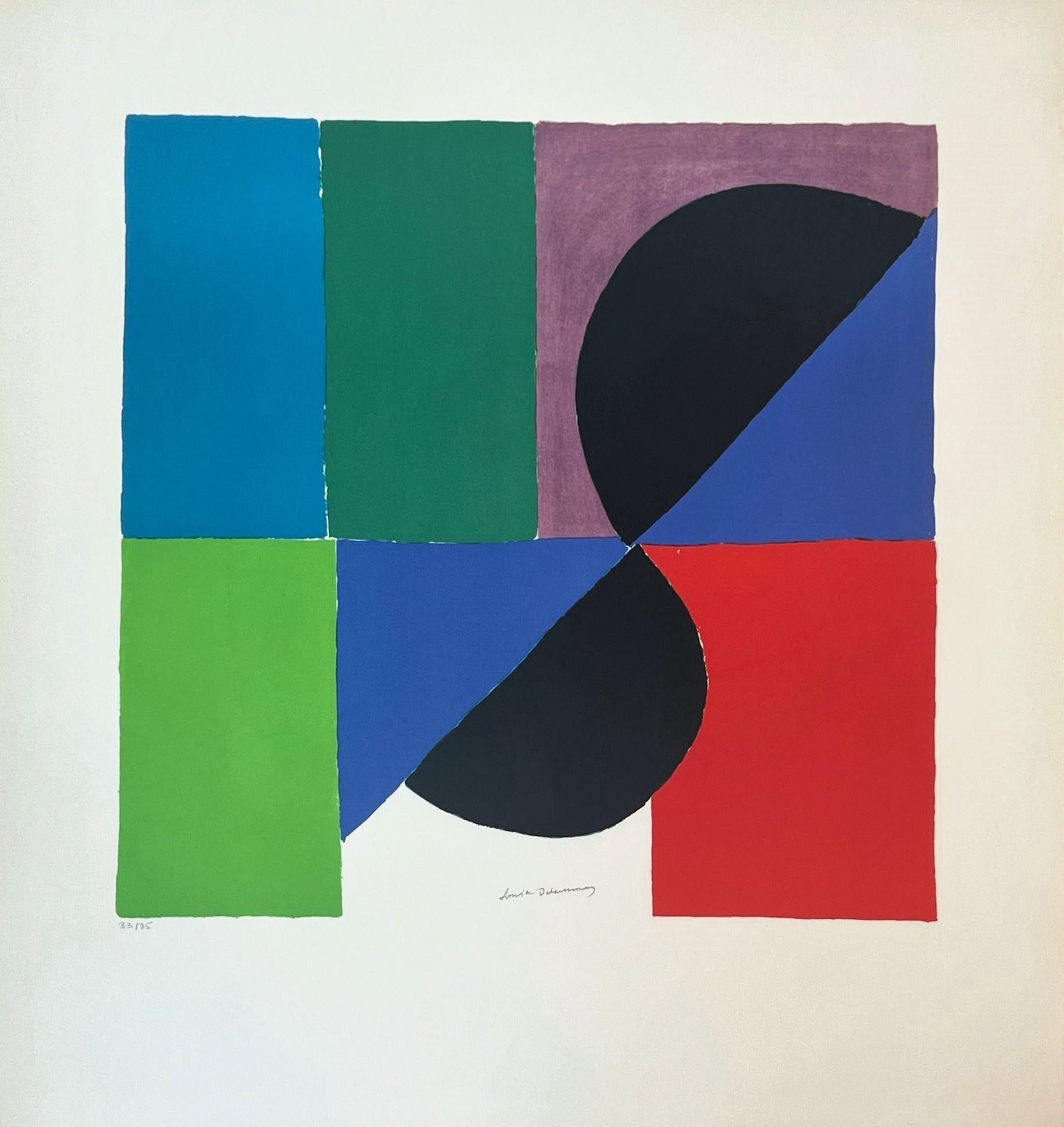Sonia Delaunay Abstract Print – Nocturne matinale