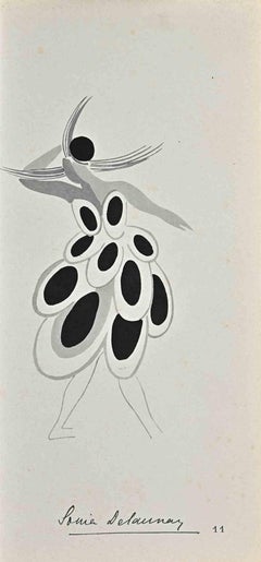 Assiette 11 -  La Suite Ses Peintures - Pochoir originale de Sonia Delaunay - 1924