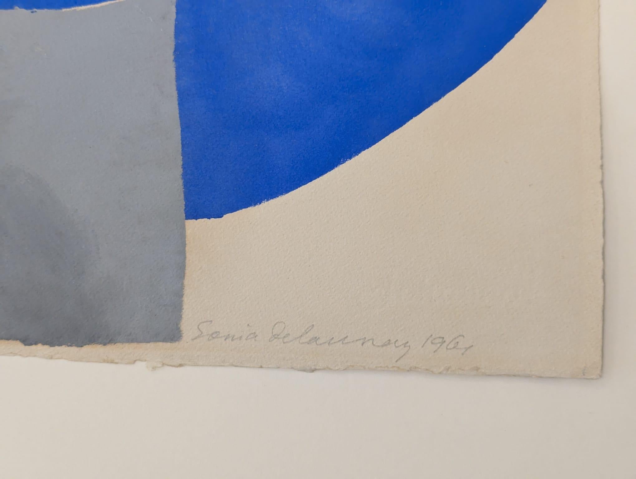 Poesía de Palabras, Poesía de Colores - Print Abstracto de Sonia Delaunay