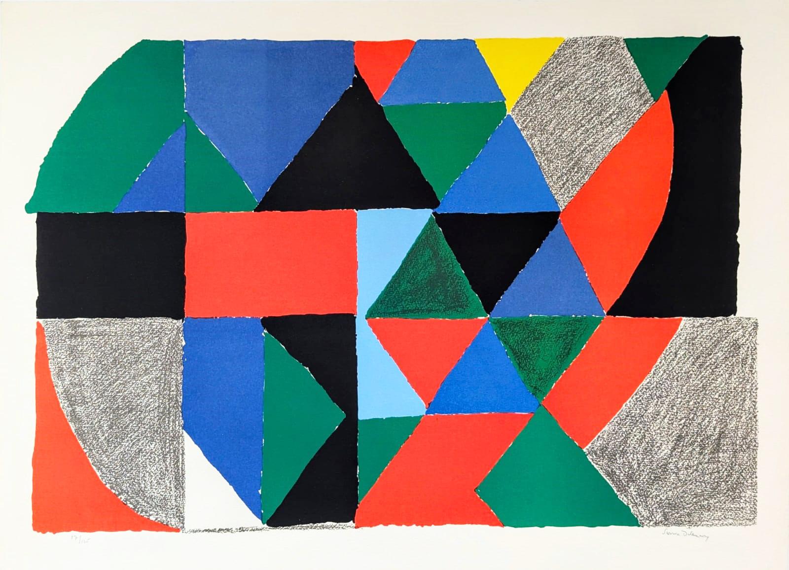 Sonia Delaunay Abstract Print - Polyphony