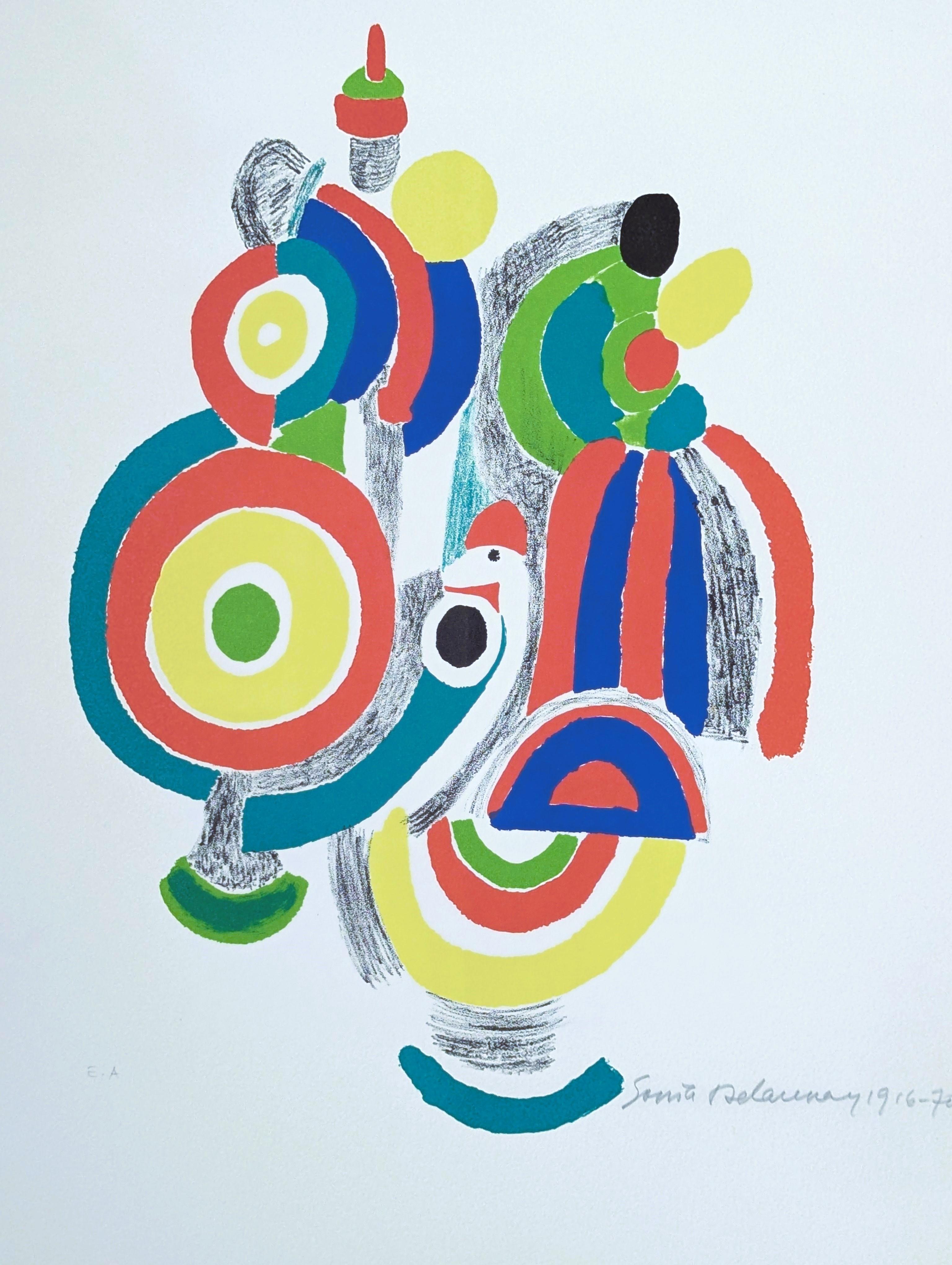 Sonia Delaunay Abstract Print - Portuguese Toys