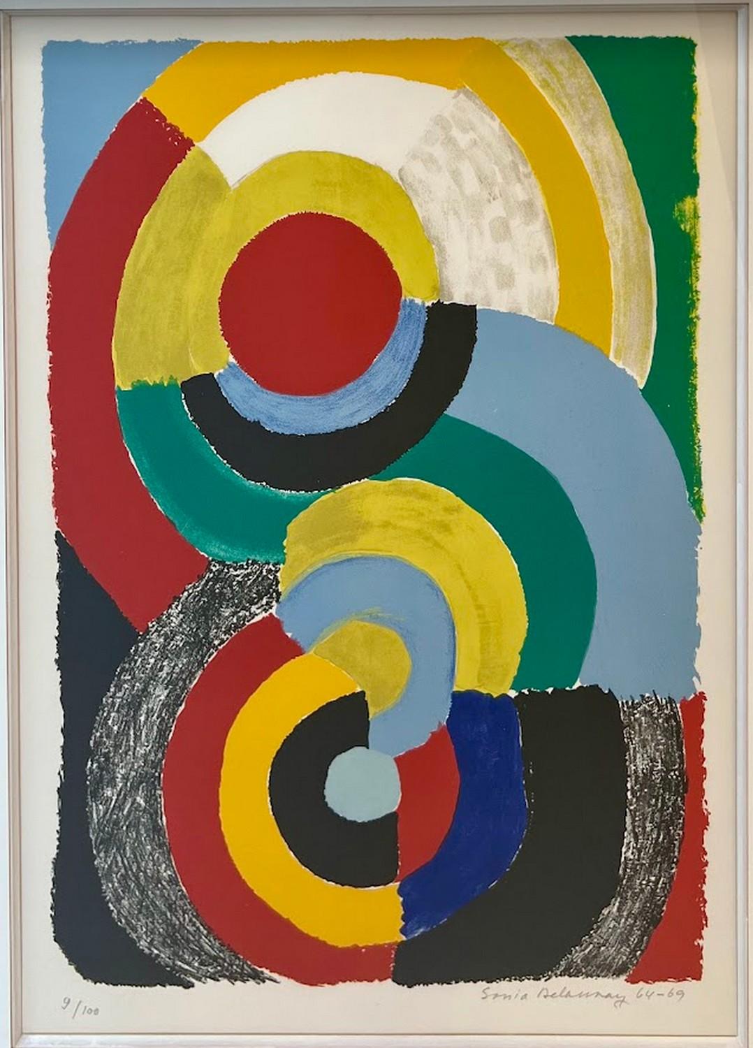 Sonia Delaunay Abstract Print - Rencontre 