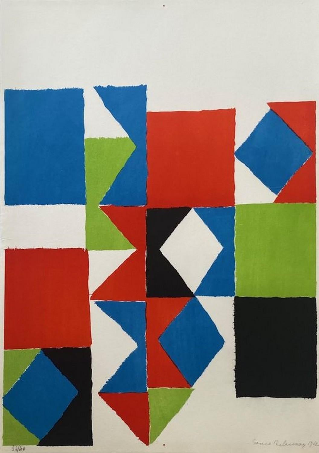 Abstract Print Sonia Delaunay - Rythme-couleur 