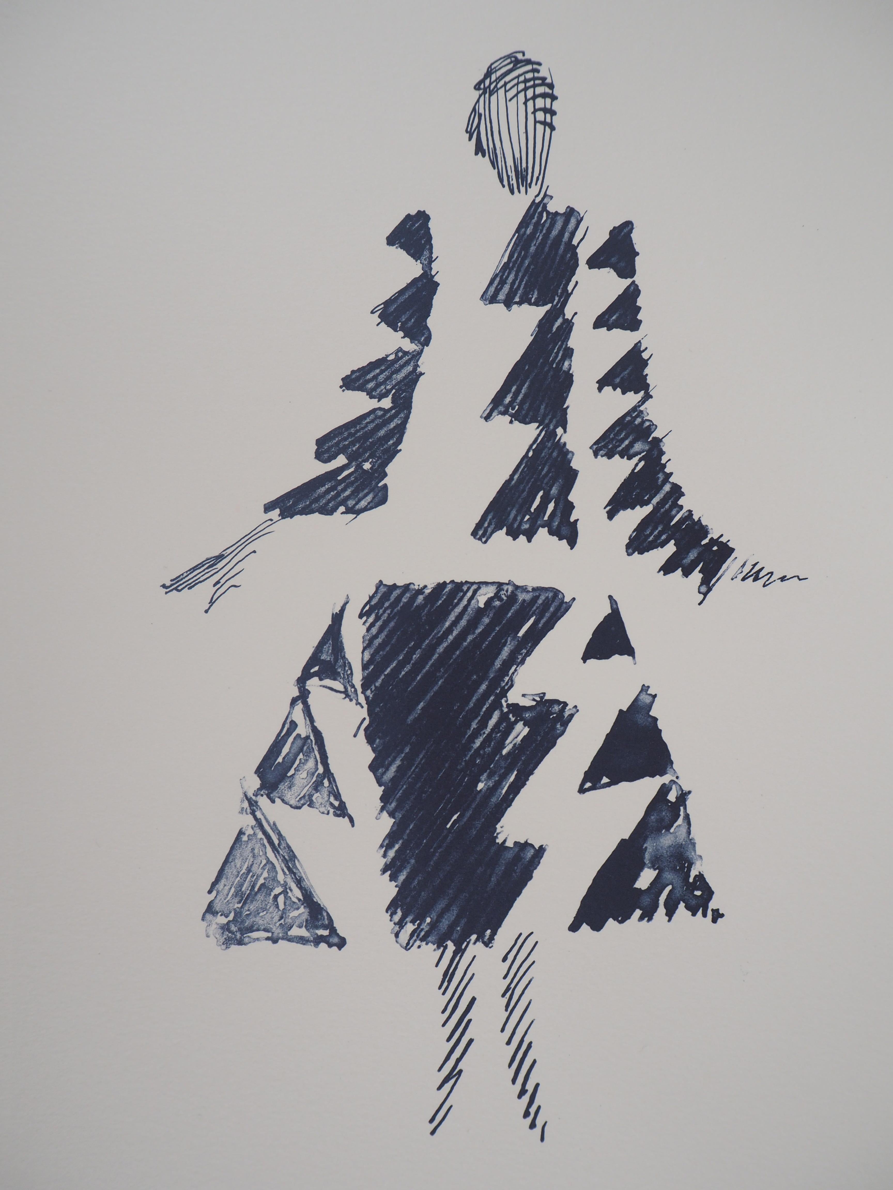 Sonia DELAUNAY
Robe Triangles Rythmes

Lithographie d'après une peinture de 1926
Signature imprimée dans la plaque
Numéroté /600 
Sur papier vélin 40 x 30 cm (c. 15.7 x 11.8 in)
Edition ArtCurial 

Excellent état
