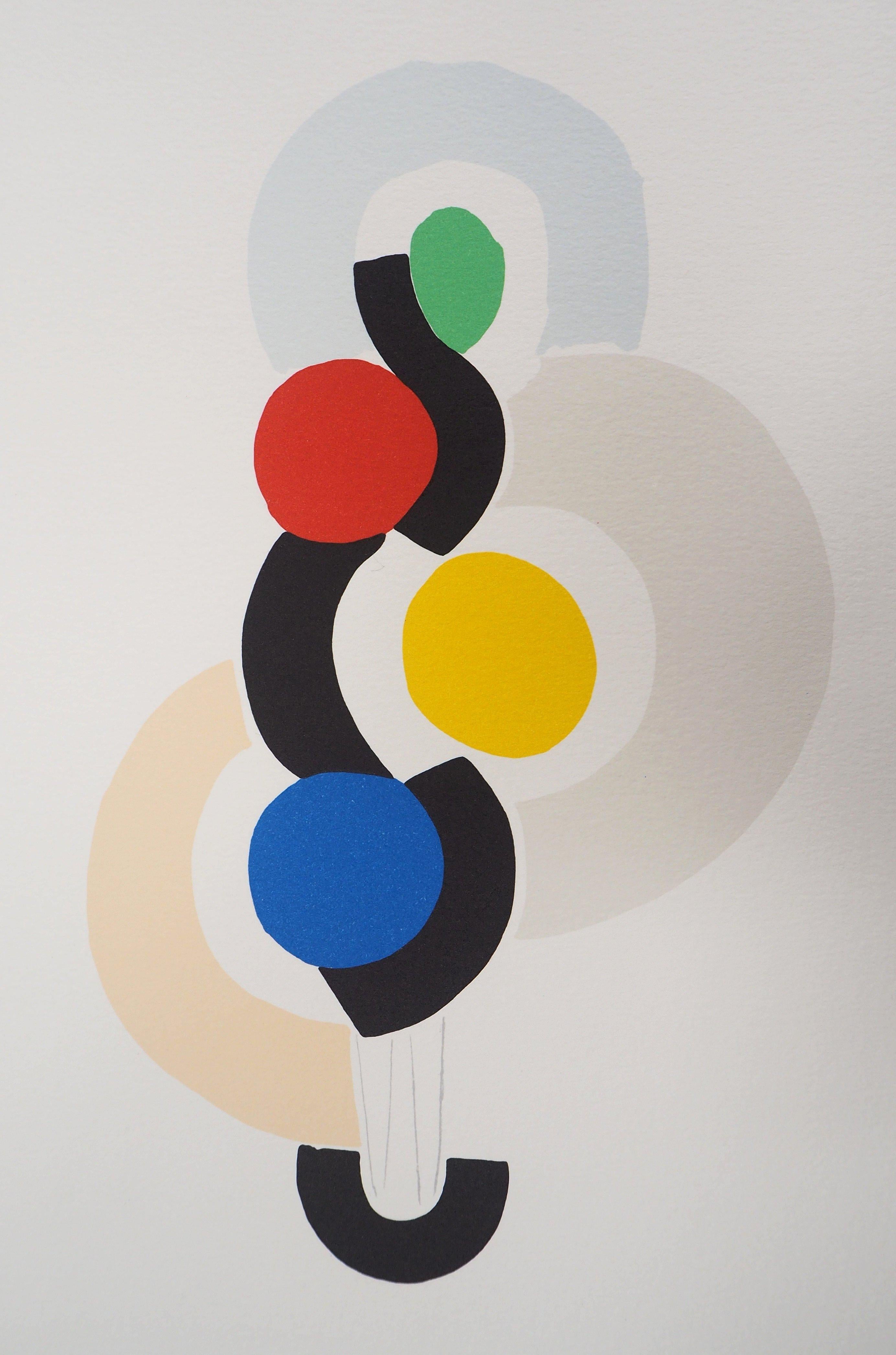 Sonia DELAUNAY
Rythm and Dance

Lithograph after a painting
Printed signature in the plate
Numbered /600 
On vellum paper 40 x 30 cm (c. 15.7 x 11.8 in)
ArtCurial edition, 1994

Excellent condition