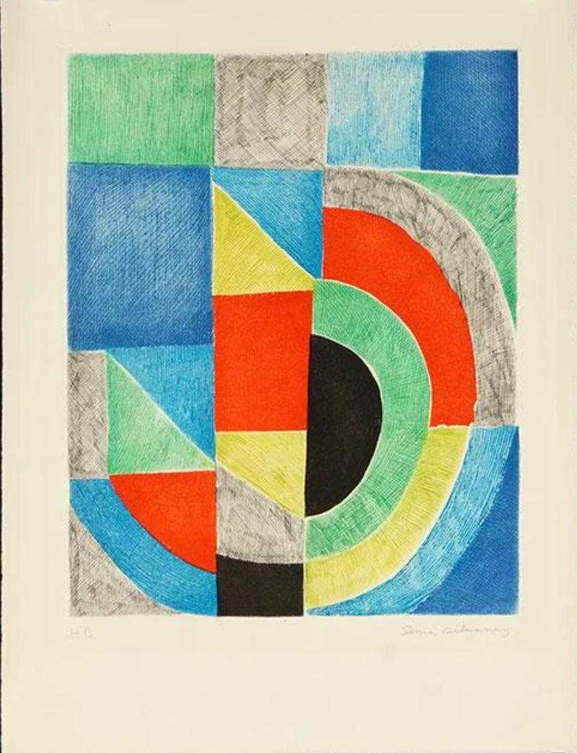 Sonia Delaunay Abstract Print - Rythme Couleur 