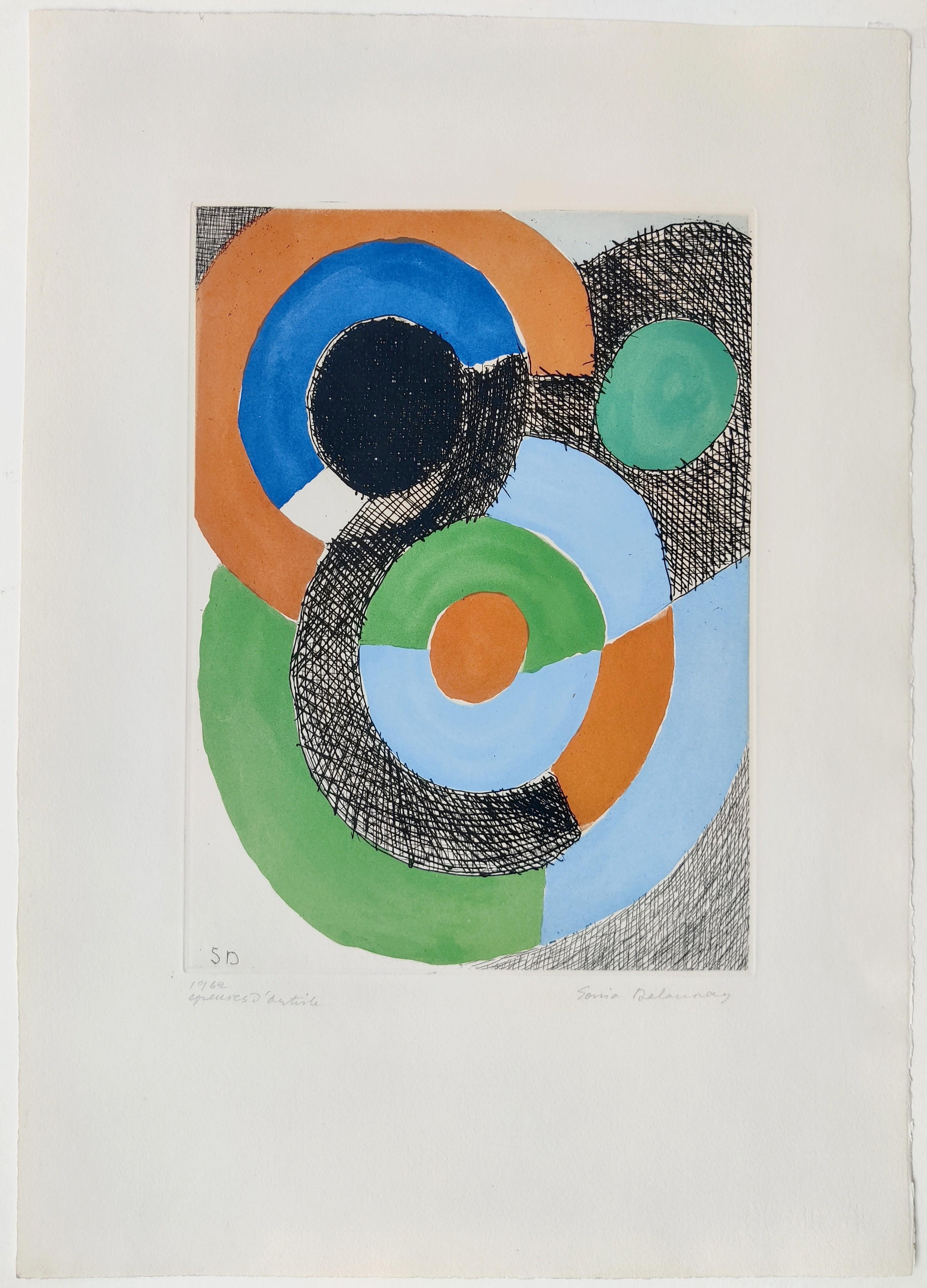 Rythmes et couleurs  - Print by Sonia Delaunay