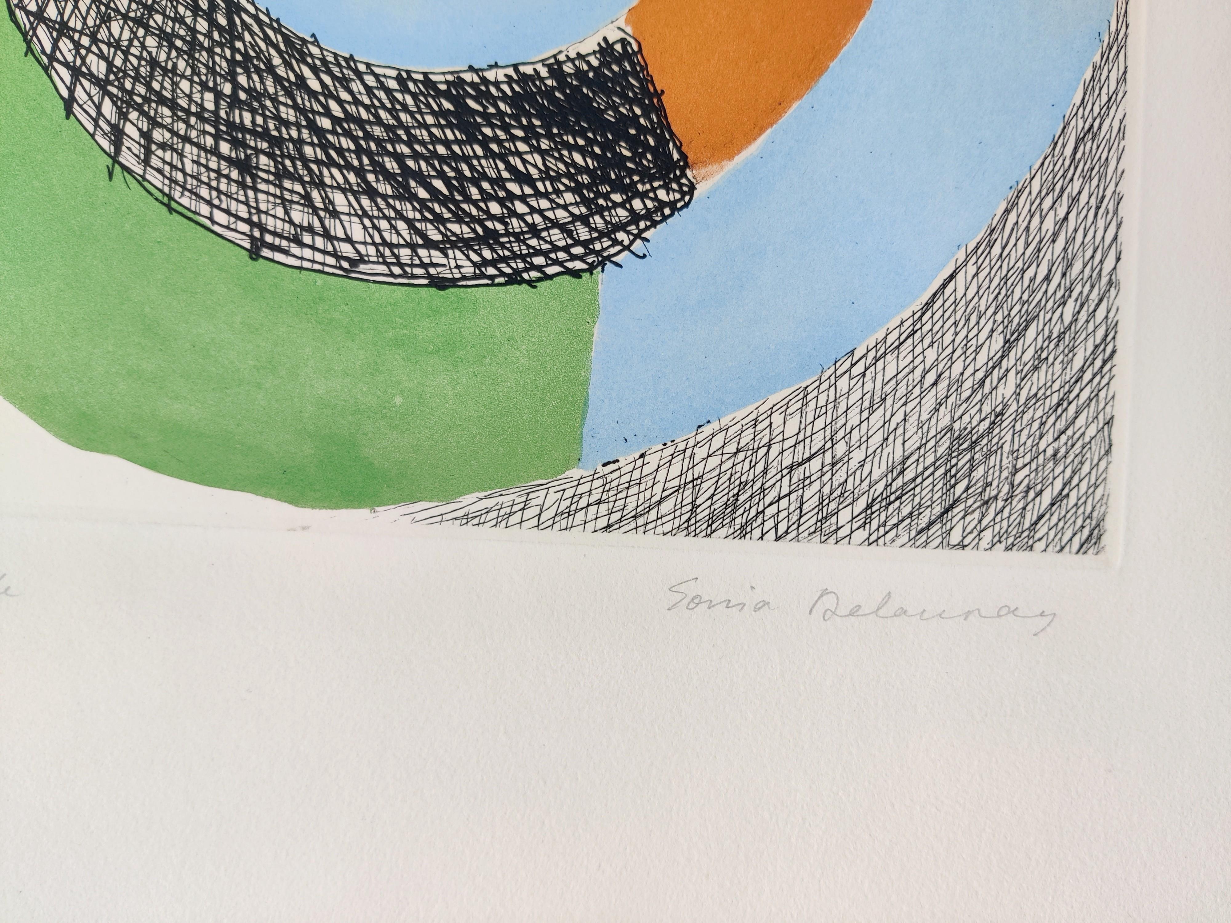 Rythmes et couleurs  - Abstrait Print par Sonia Delaunay