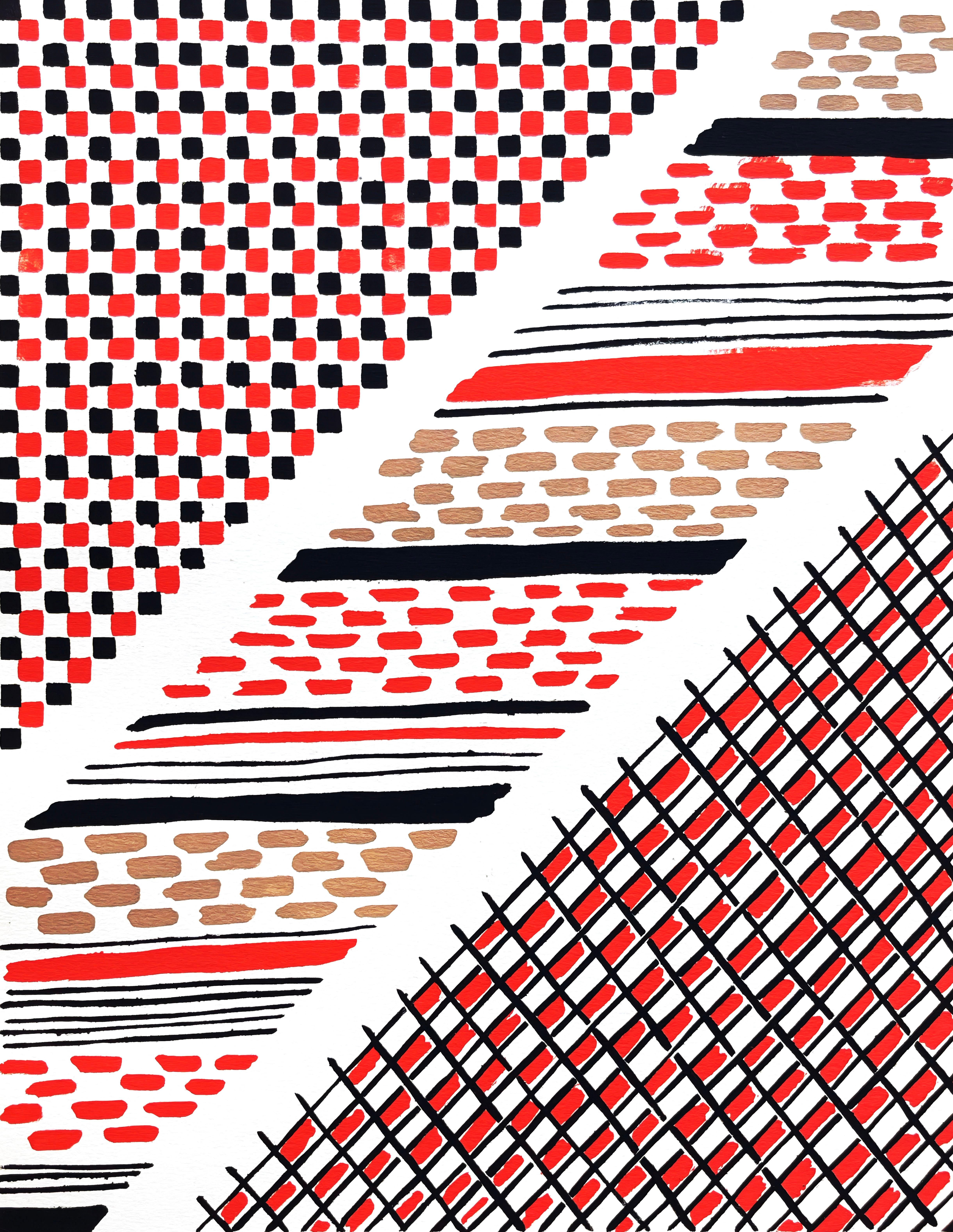 This exquisite lithograph and pochoir after Sonia Delaunay (1885–1979), titled Planche No. 13 (Plate No. 13), from the folio Compositions, couleurs, idees, Sonia Delaunay (Compositions, Colors, Ideas, Sonia Delaunay), originates from the 1930