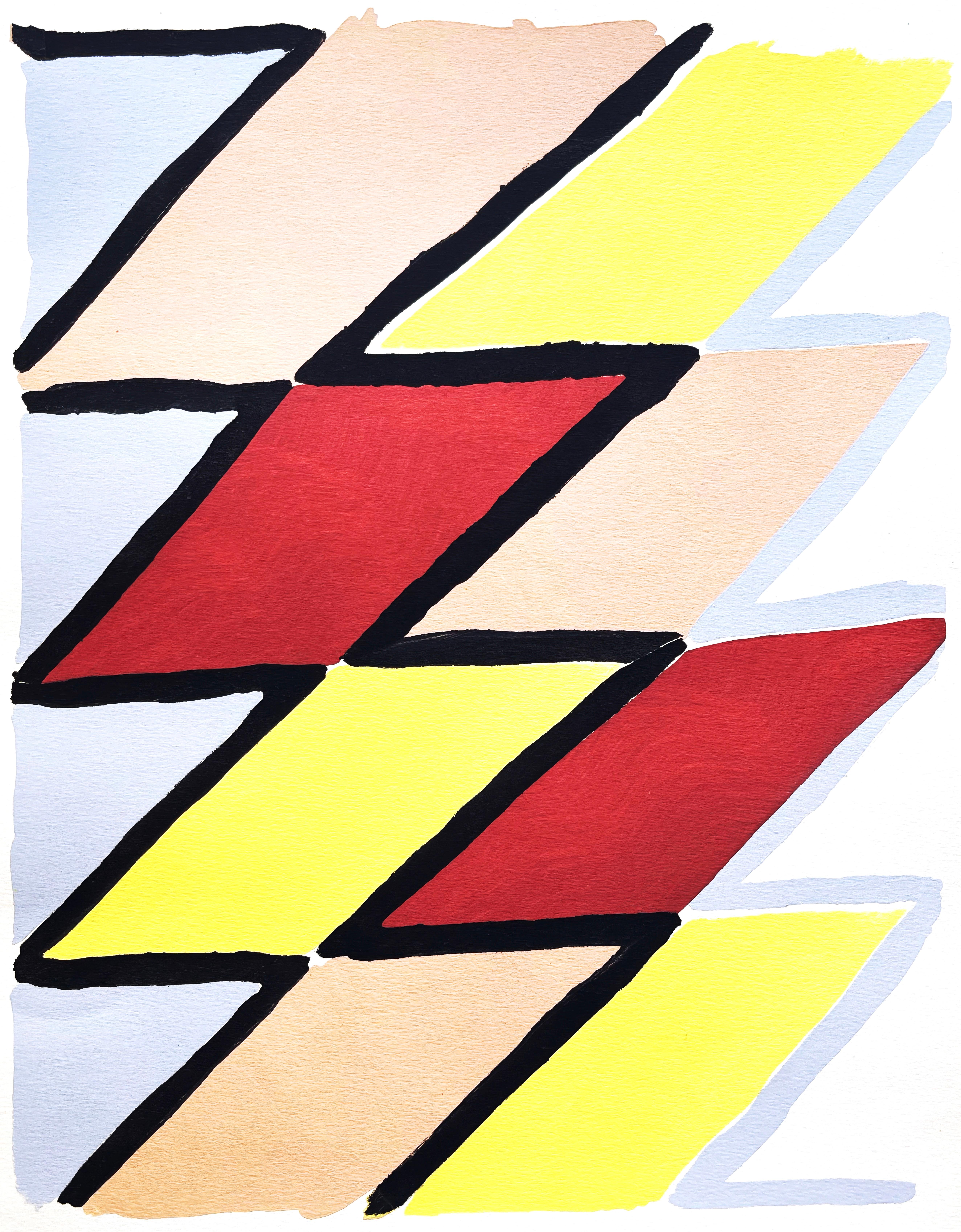 This exquisite lithograph and pochoir after Sonia Delaunay (1885–1979), titled Planche No. 22 (Plate No. 22), from the folio Compositions, couleurs, idees, Sonia Delaunay (Compositions, Colors, Ideas, Sonia Delaunay), originates from the 1930
