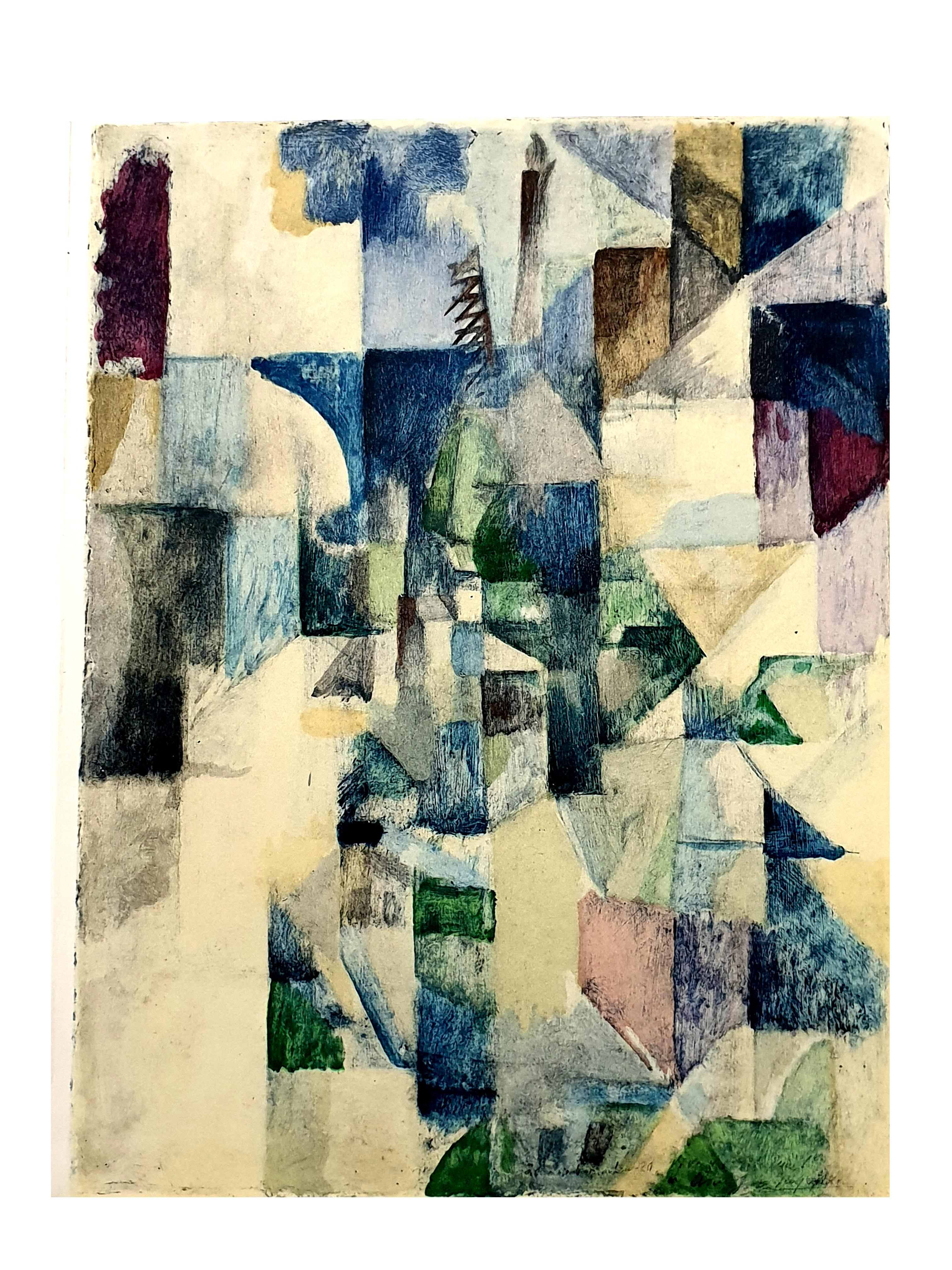 (after) Robert Delaunay - La fenêtre no. 2 - Pochoir 